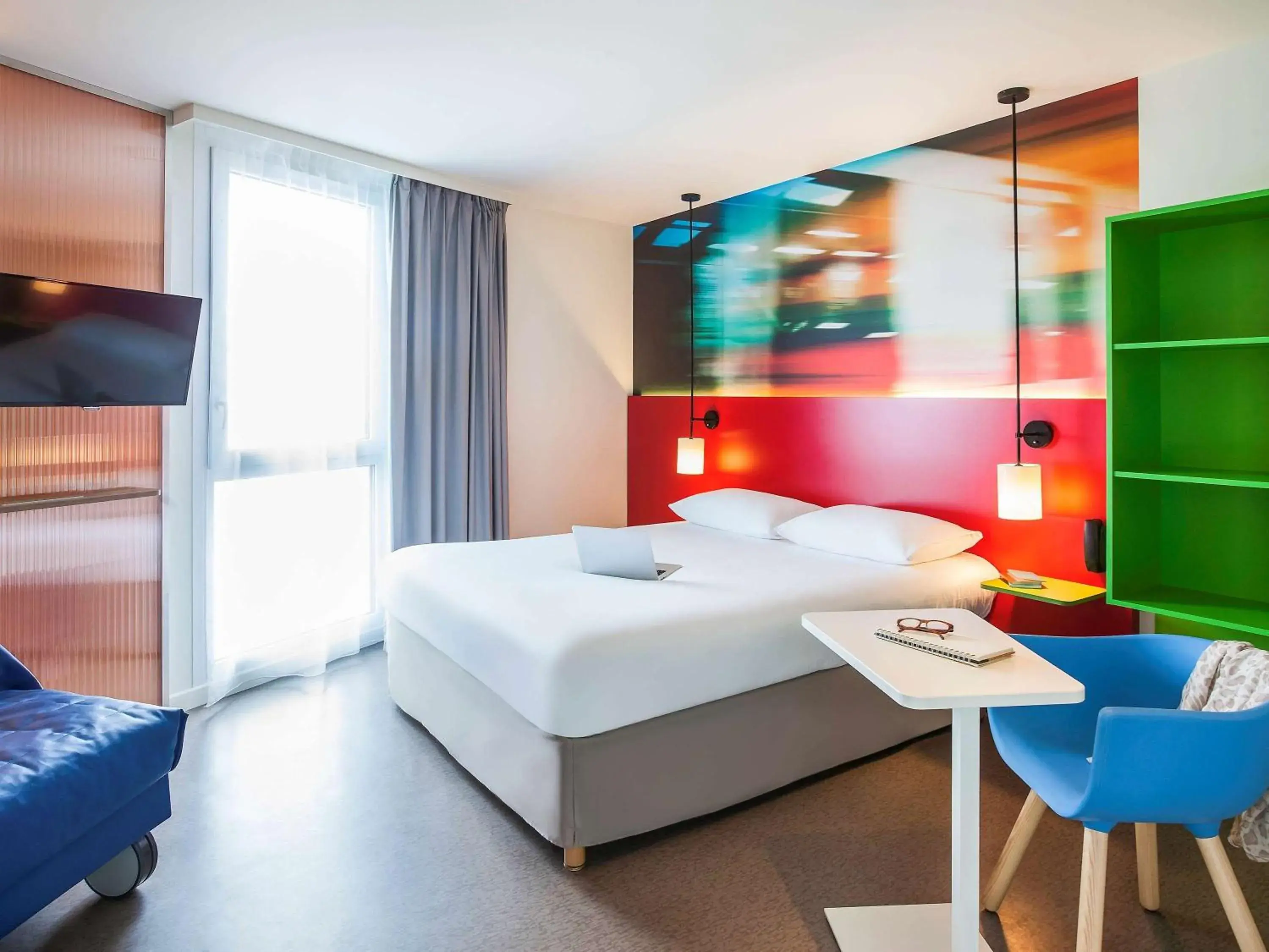 Bed in Ibis Styles Mulhouse Centre Gare Bed in Ibis Styles Mulhouse Centre Gare