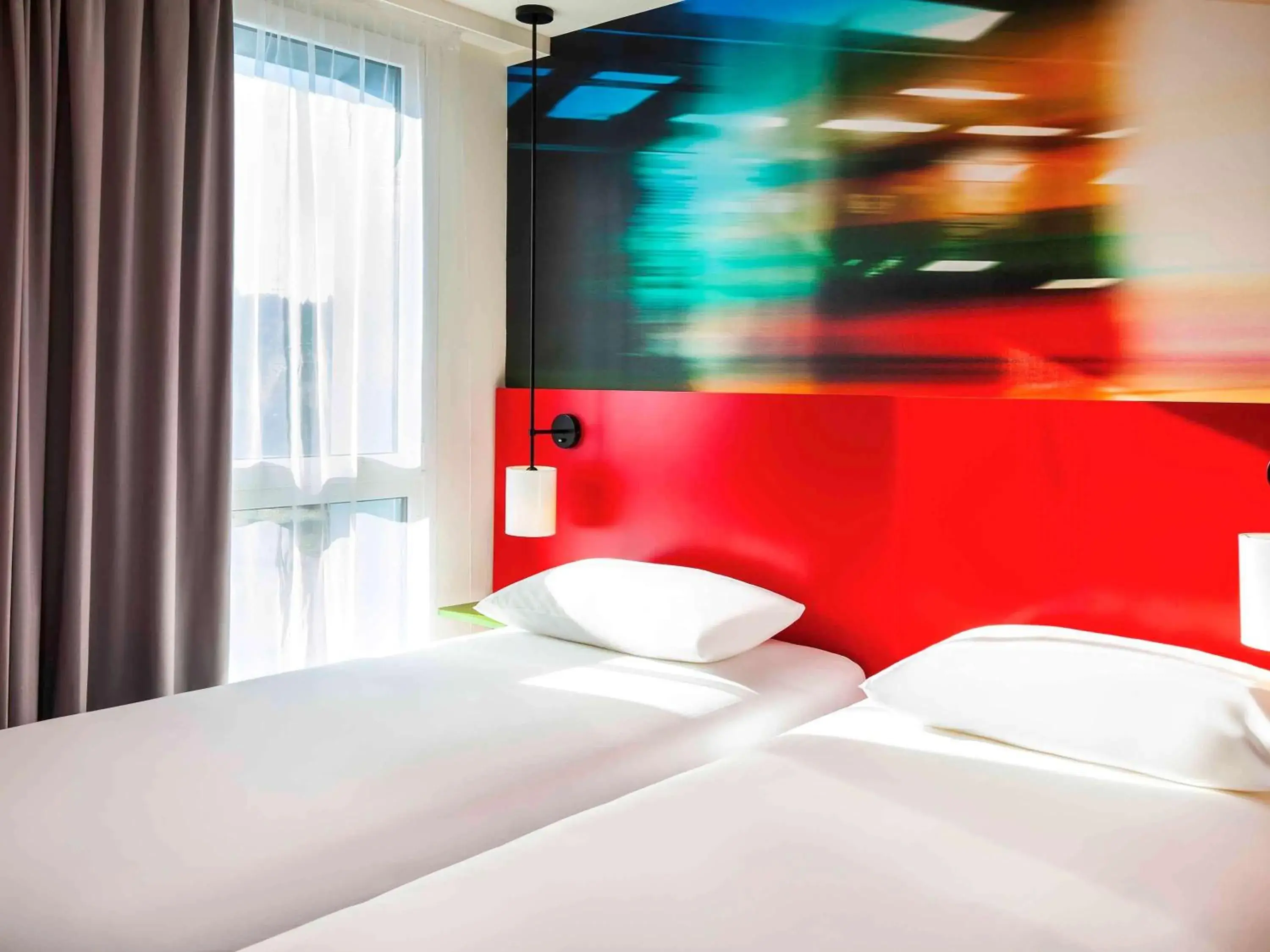 Bed in Ibis Styles Mulhouse Centre Gare Bed in Ibis Styles Mulhouse Centre Gare