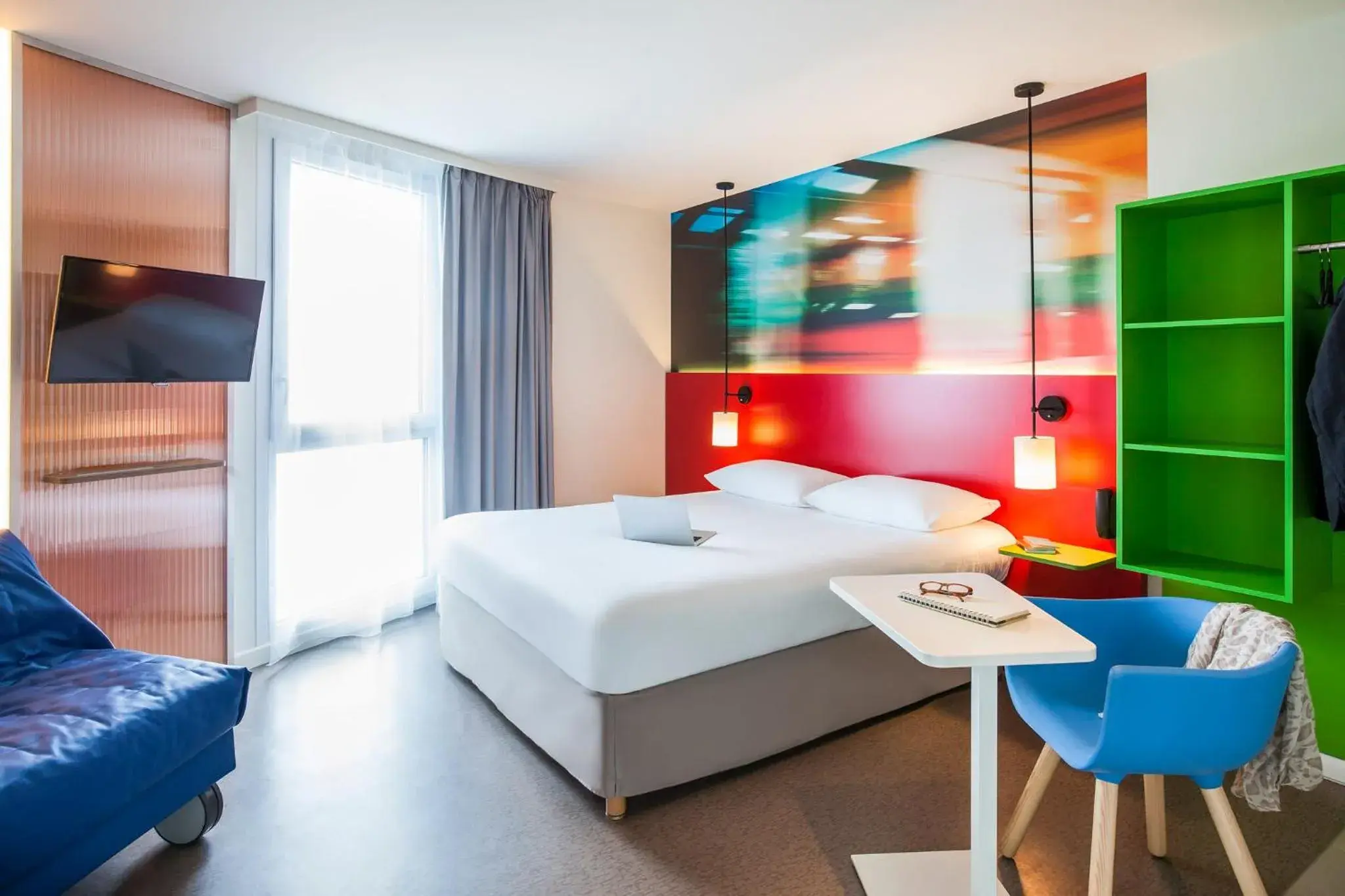 Bed in Ibis Styles Mulhouse Centre Gare Bed in Ibis Styles Mulhouse Centre Gare