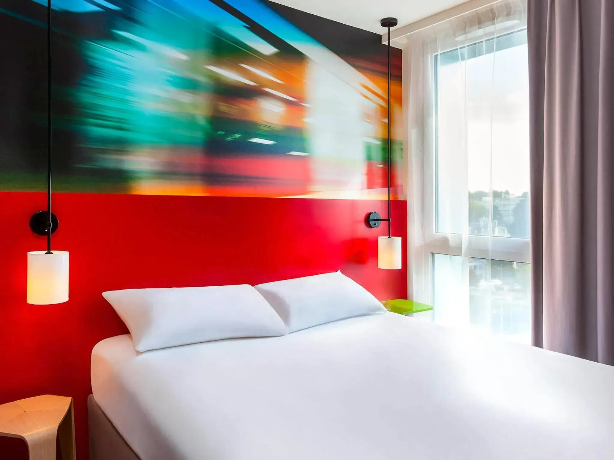 Bed in Ibis Styles Mulhouse Centre Gare Bed in Ibis Styles Mulhouse Centre Gare