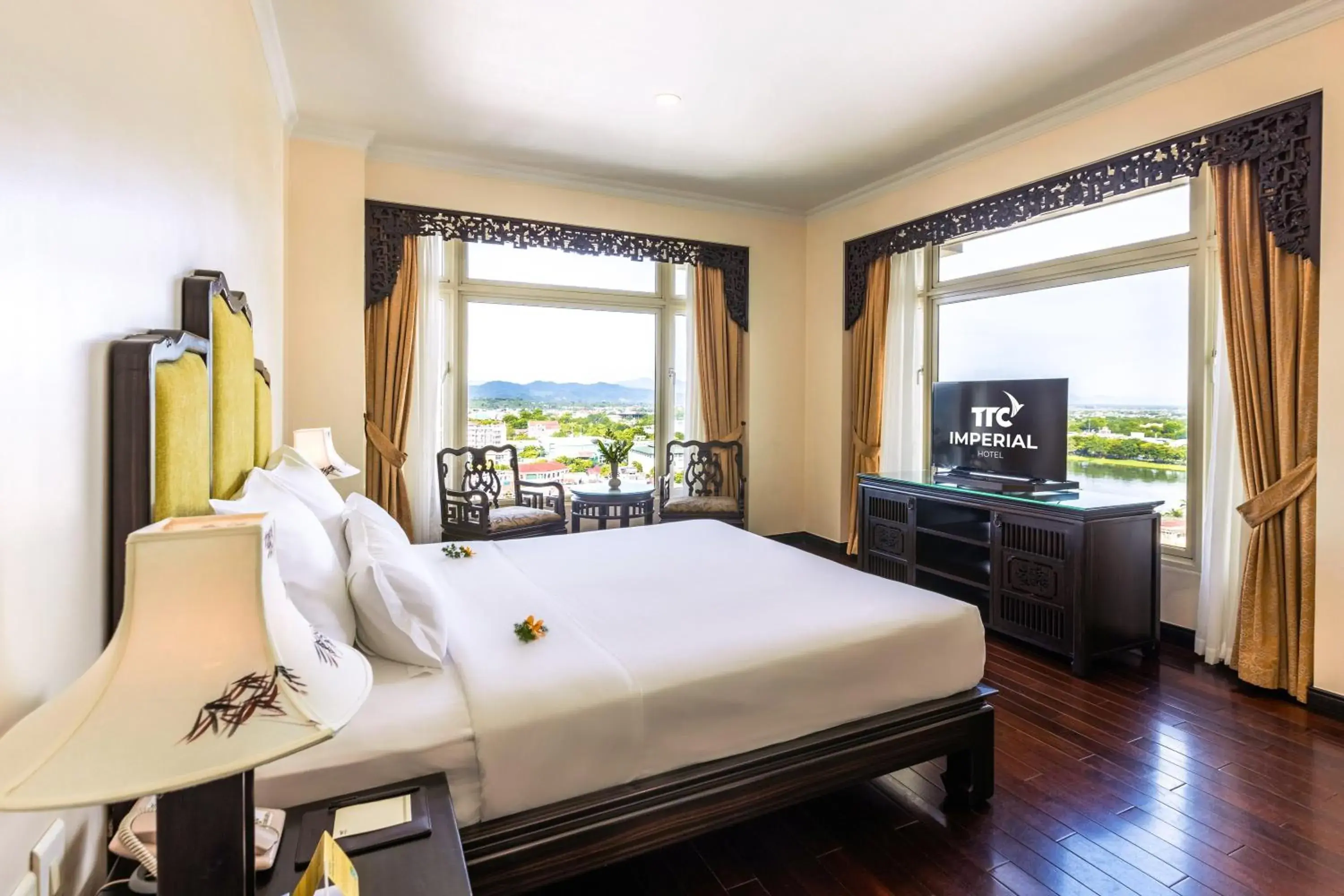 Deluxe Double with River View in TTC Imperial Hotel Deluxe Double with River View in TTC Imperial Hotel