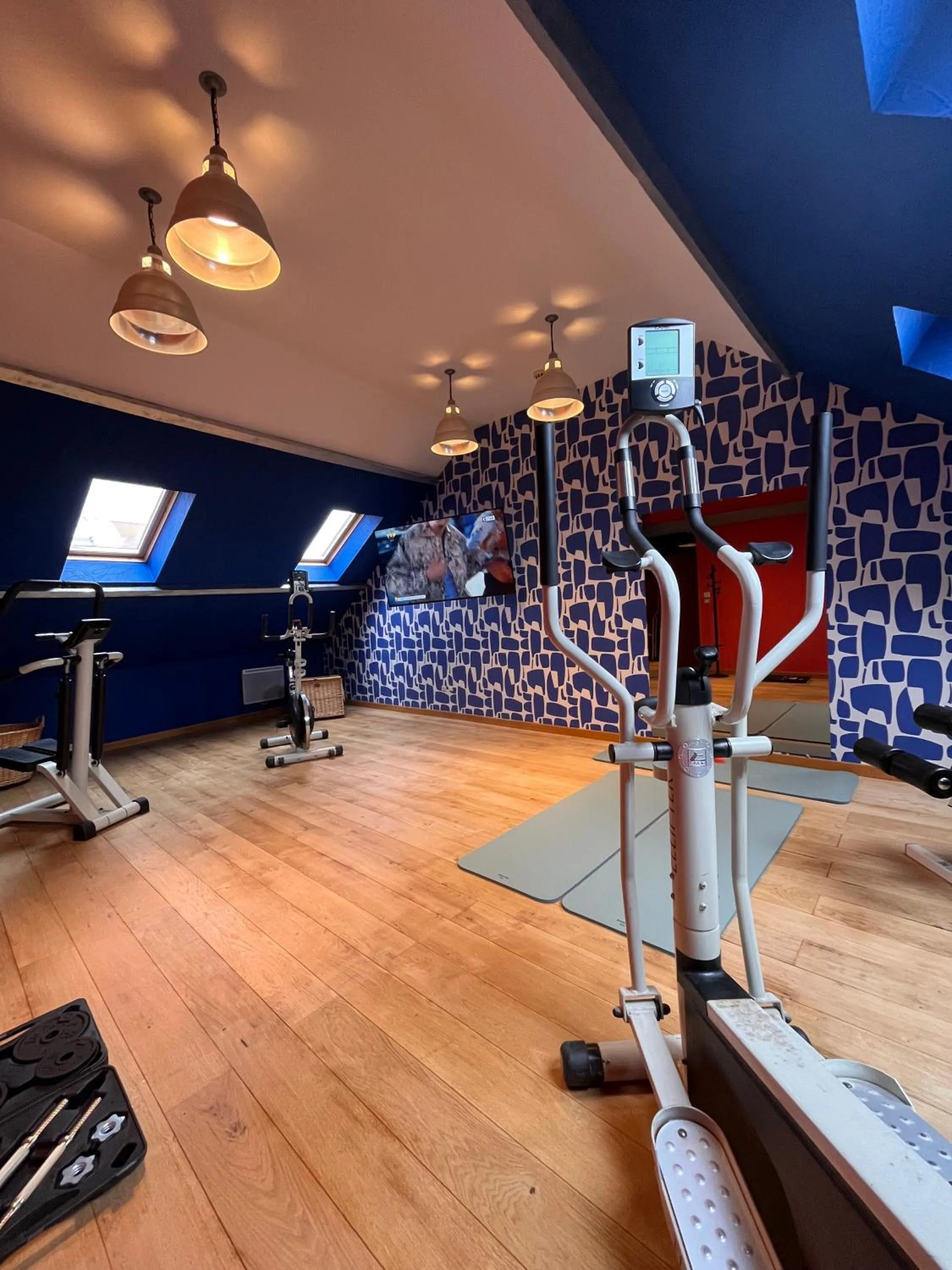Fitness centre/facilities in LOGIS Hôtel Borel