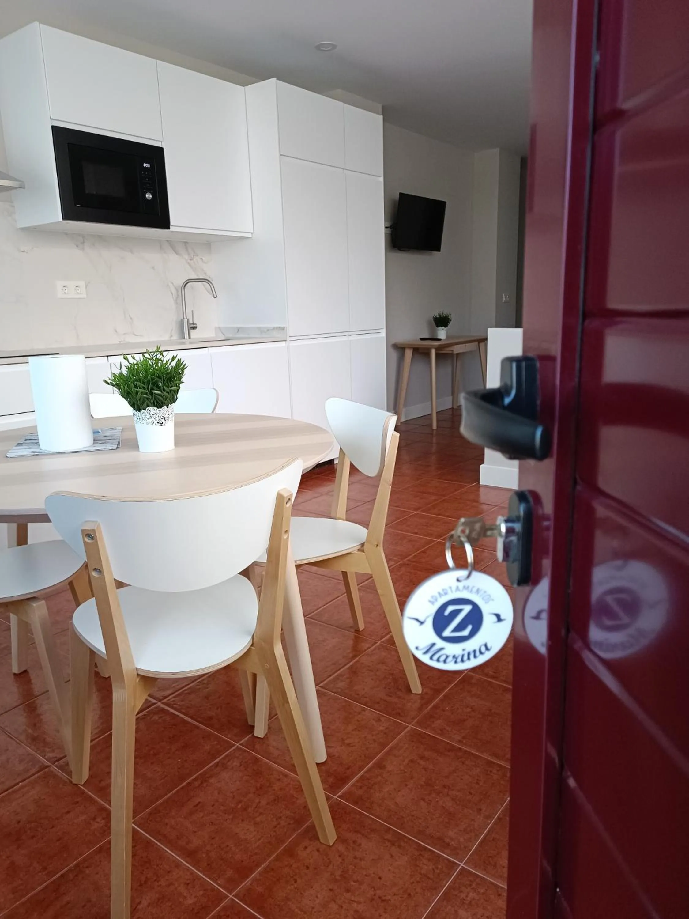 kitchen in Apartamentos Marina