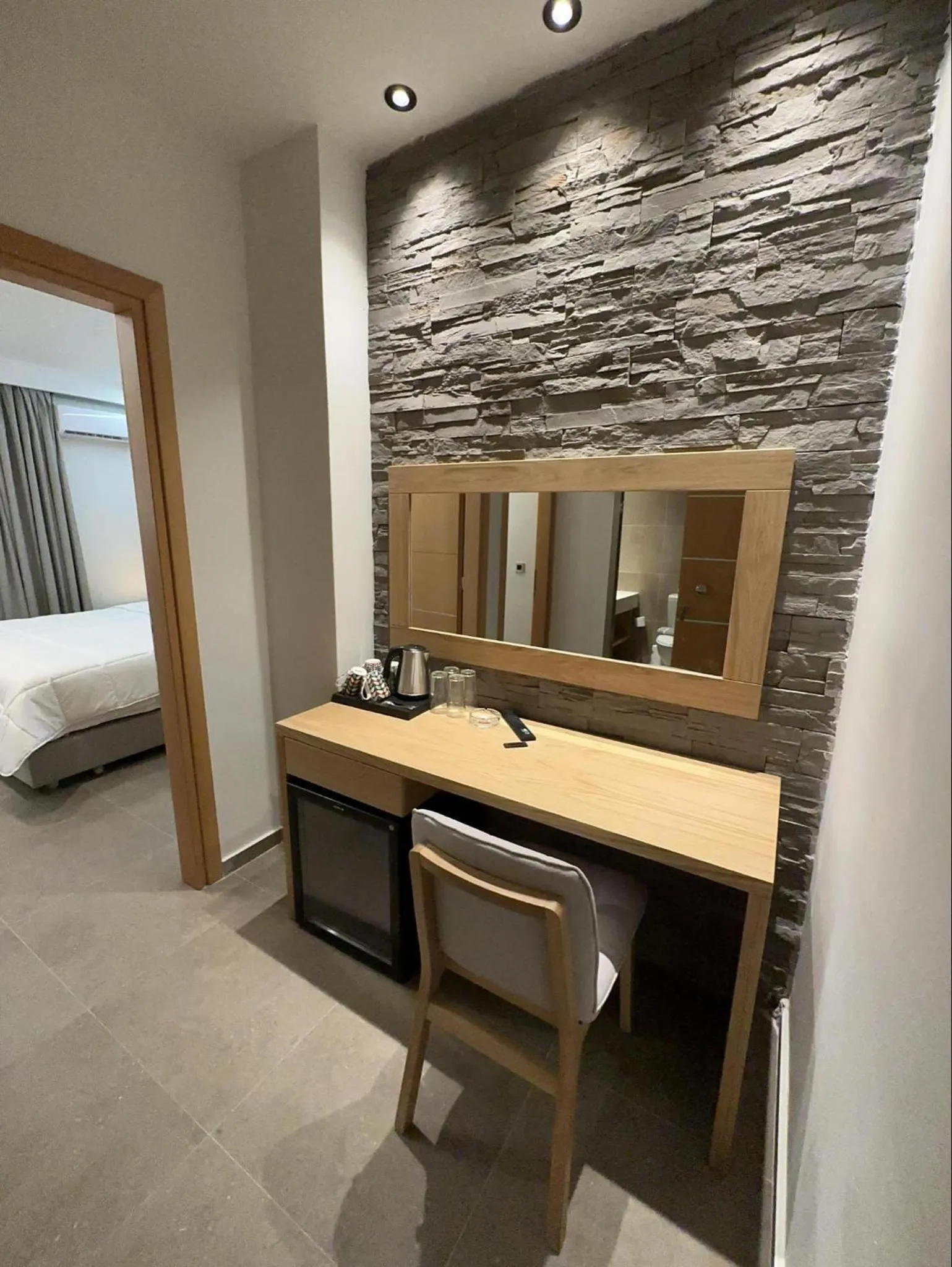 hair dresser, Bed in Argiri Resort Hotel & Apartments