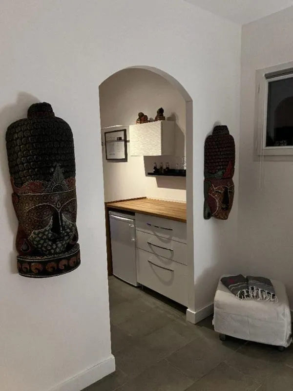 Kitchen or kitchenette in Chambres d'hotes Deluxe Jacuzzi Mas de l'Etoile