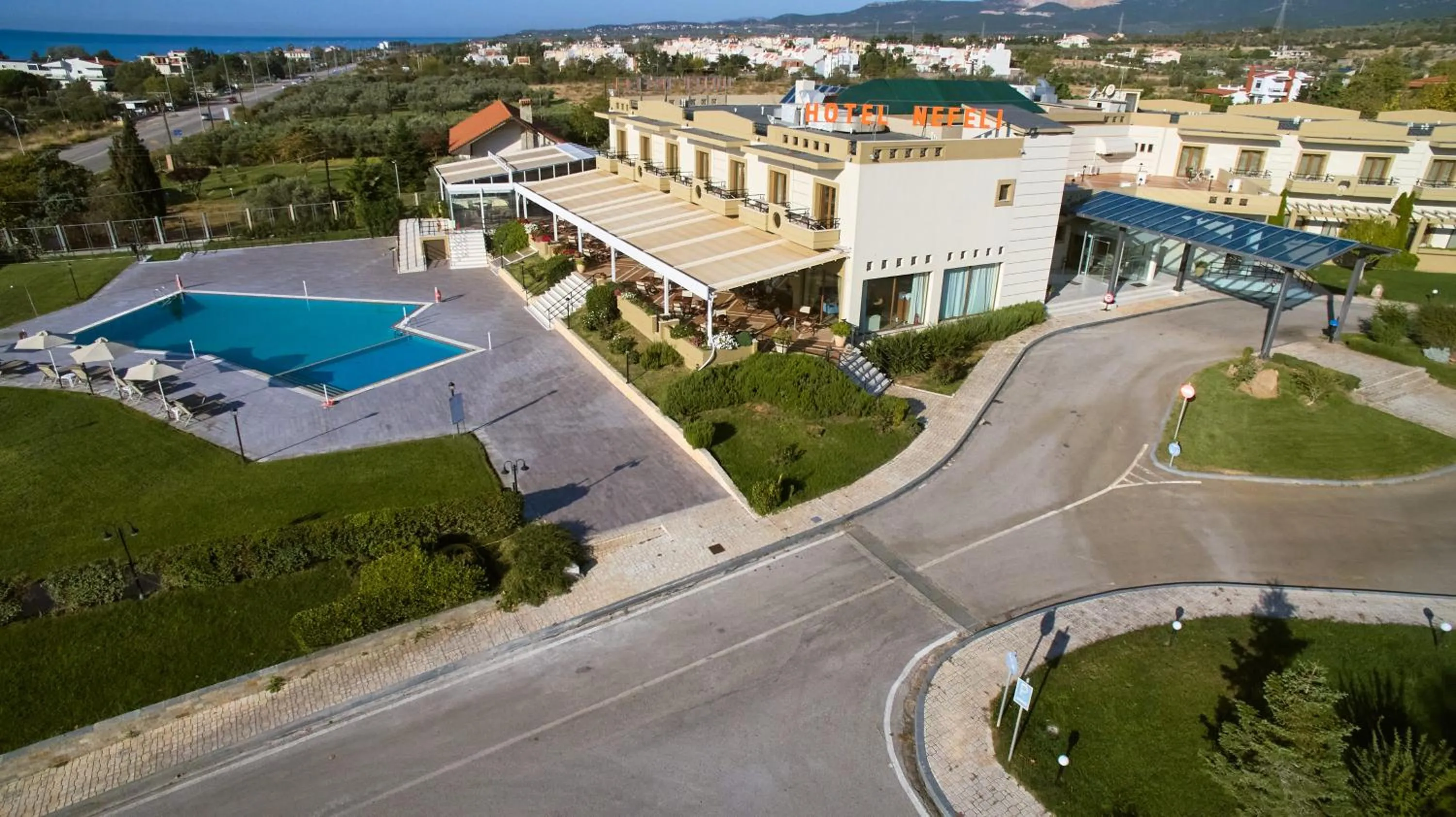 Bird's eye view in Nefeli Hotel
