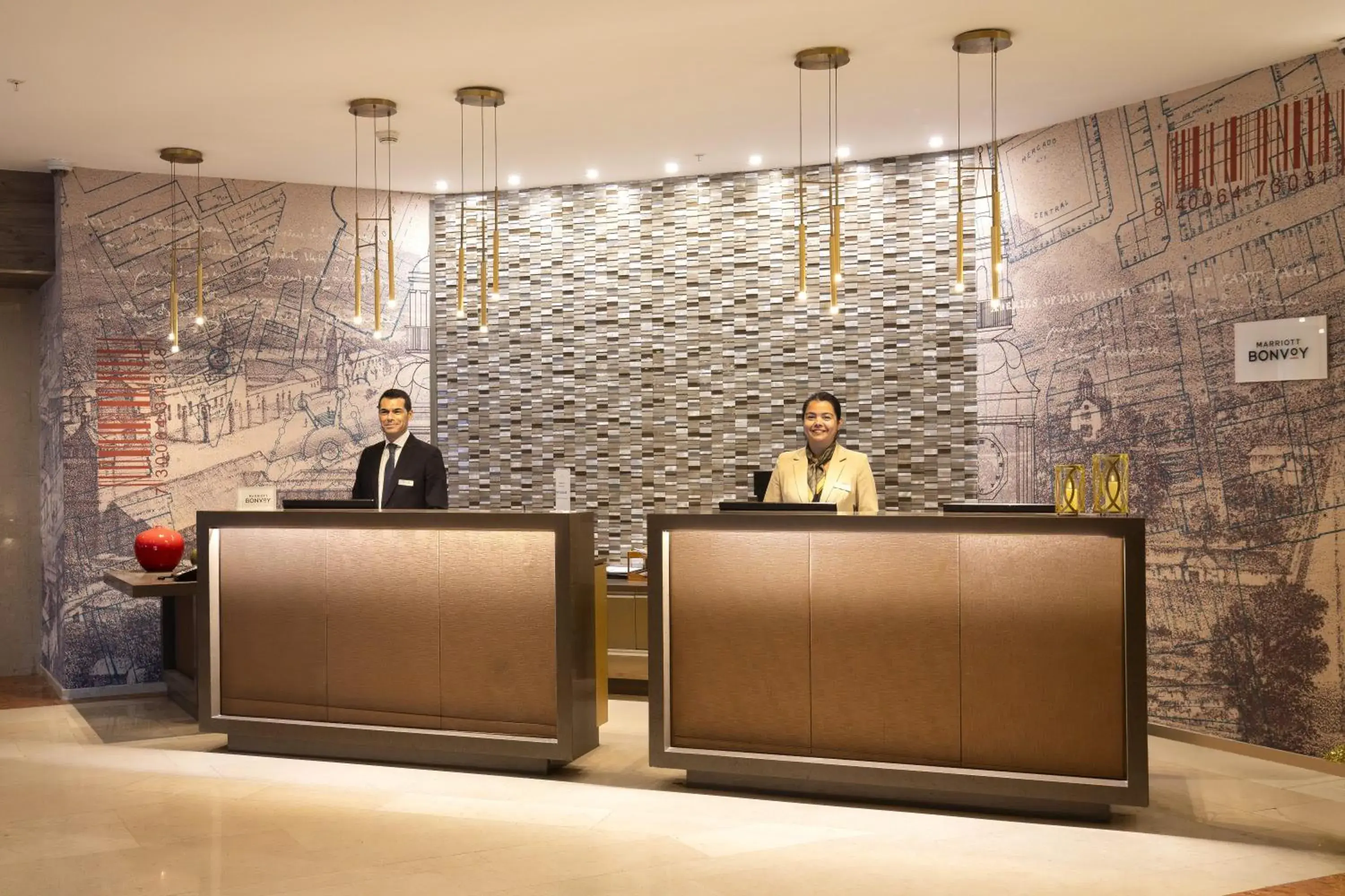 Lobby or reception in Hotel Plaza Santiago Lobby or reception in Hotel Plaza Santiago