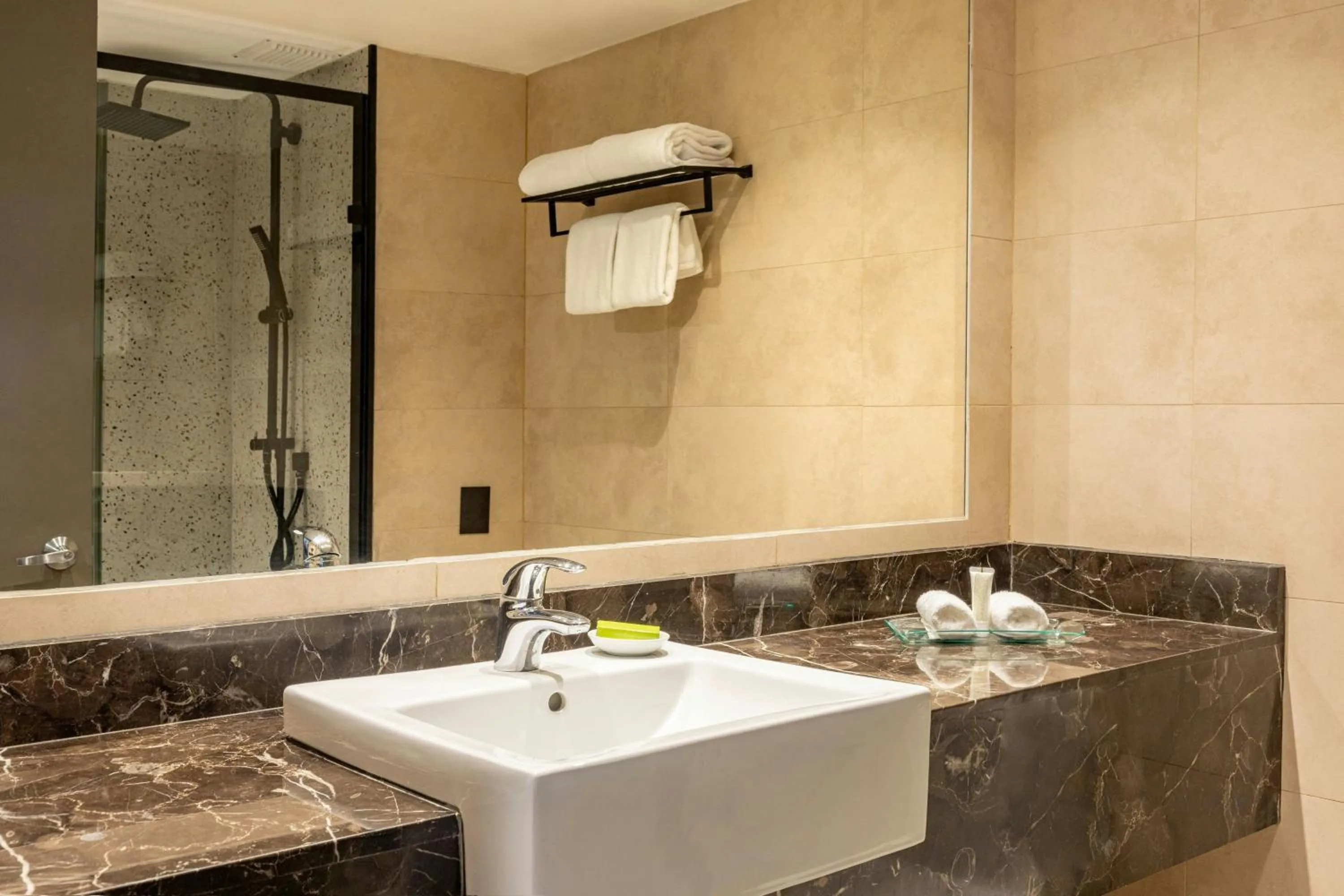 Bathroom in Hotel Plaza Santiago