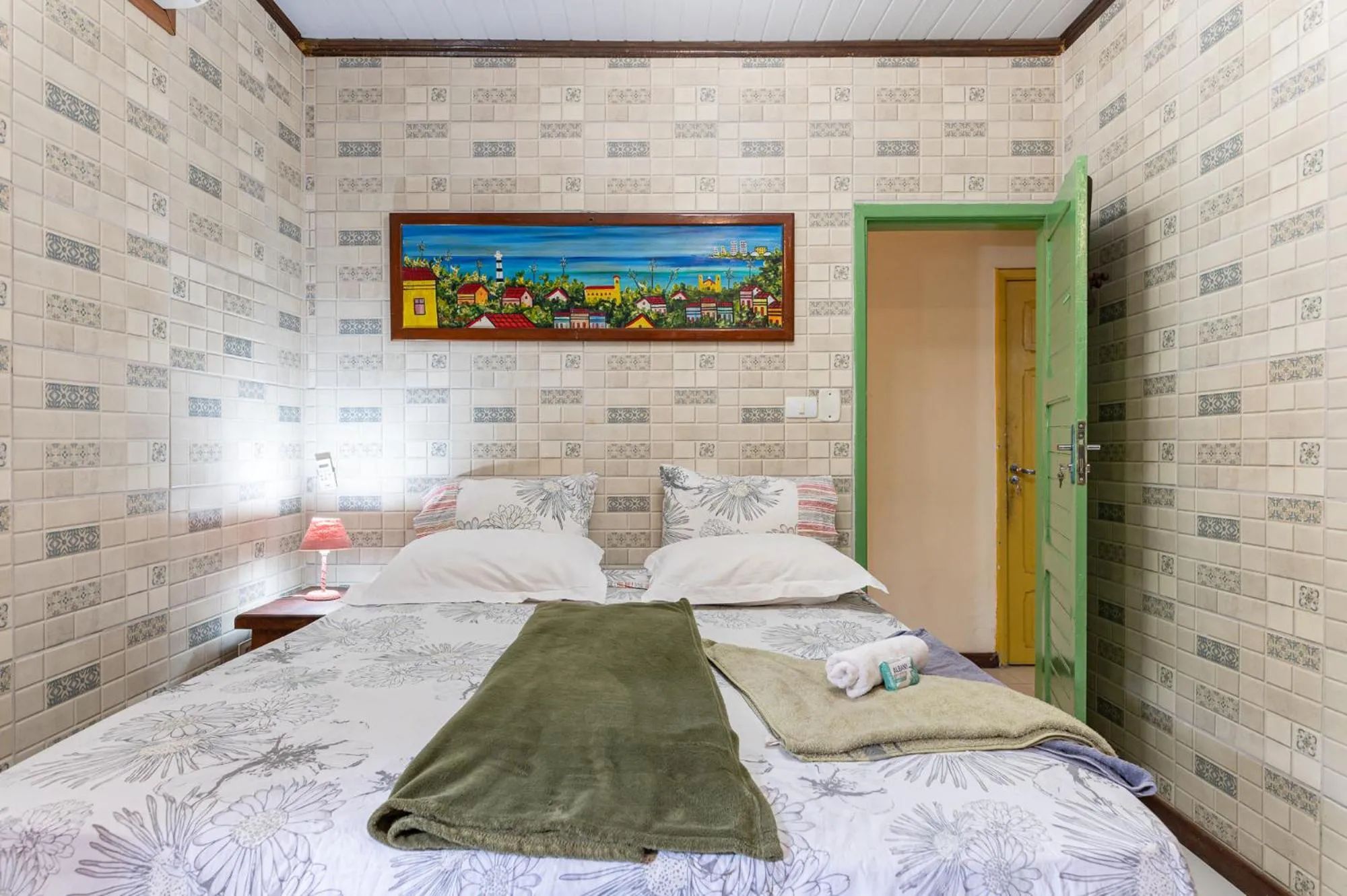 Bed in Pousada Flor de Olinda