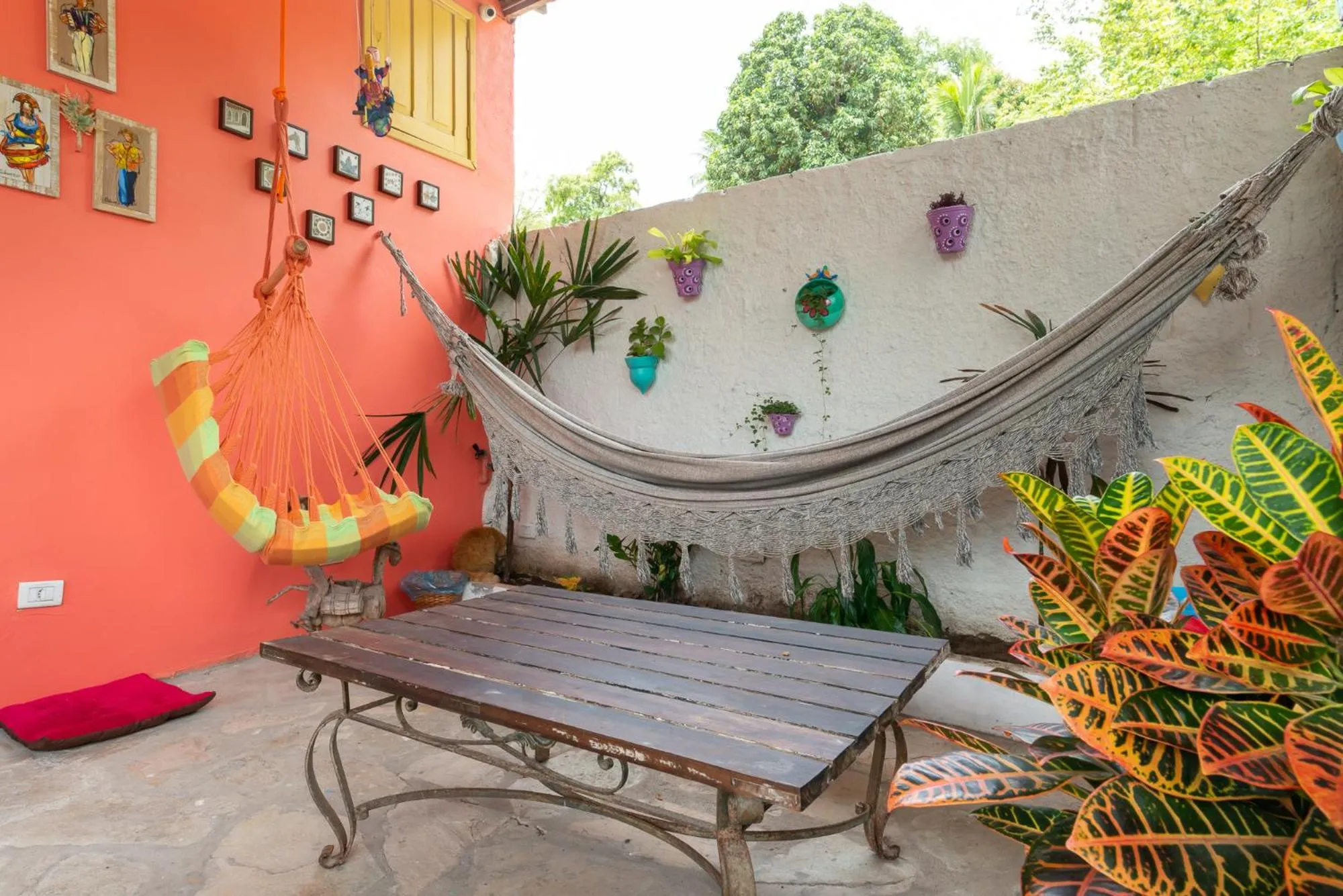 Living room in Pousada Flor de Olinda