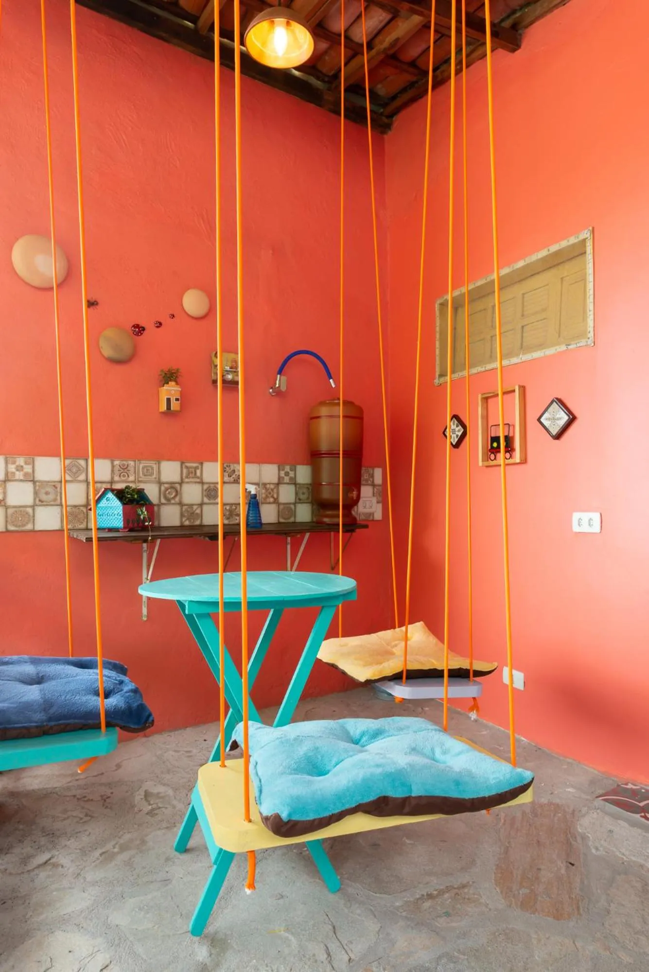 Living room in Pousada Flor de Olinda