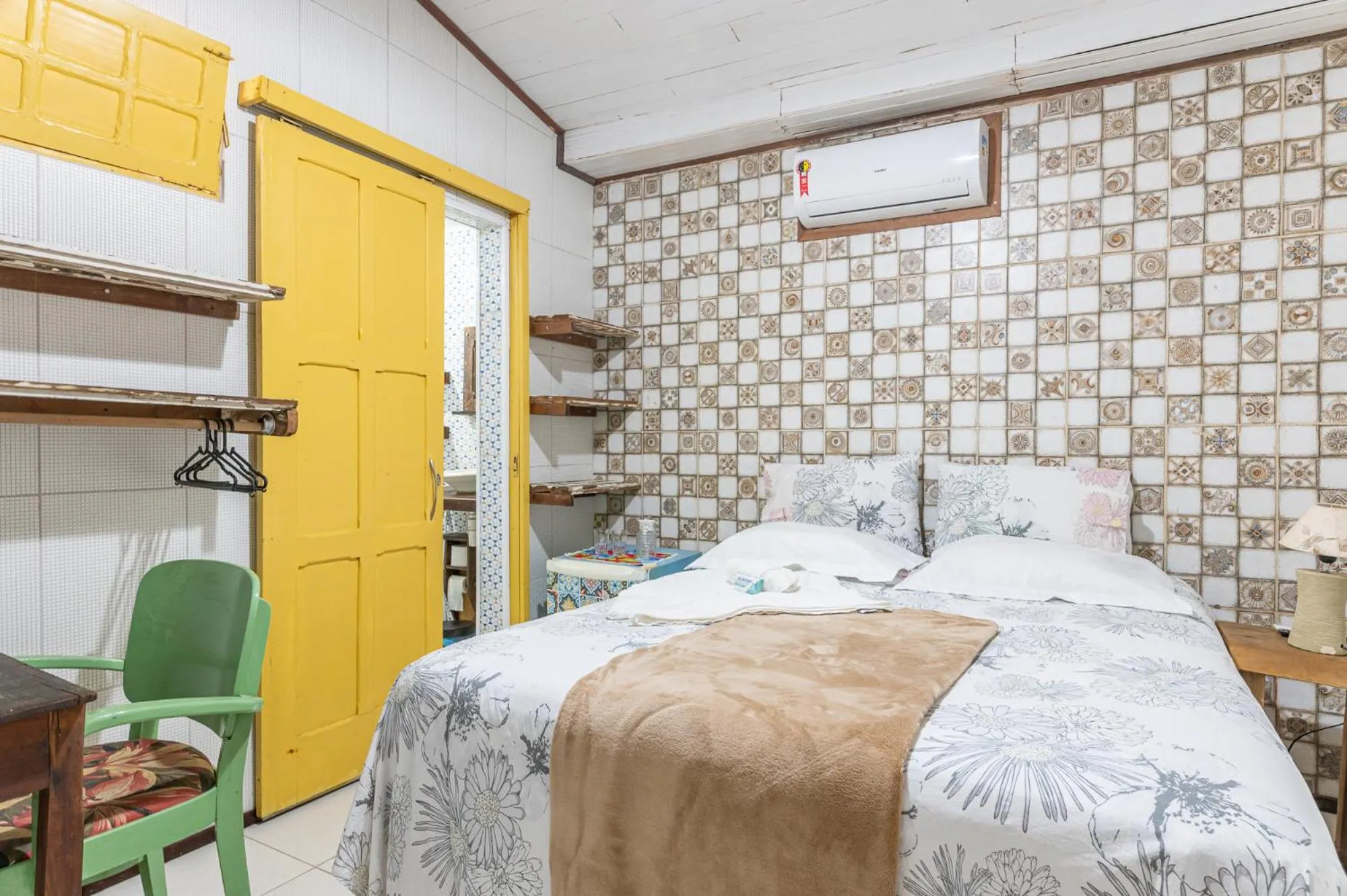 Bed in Pousada Flor de Olinda