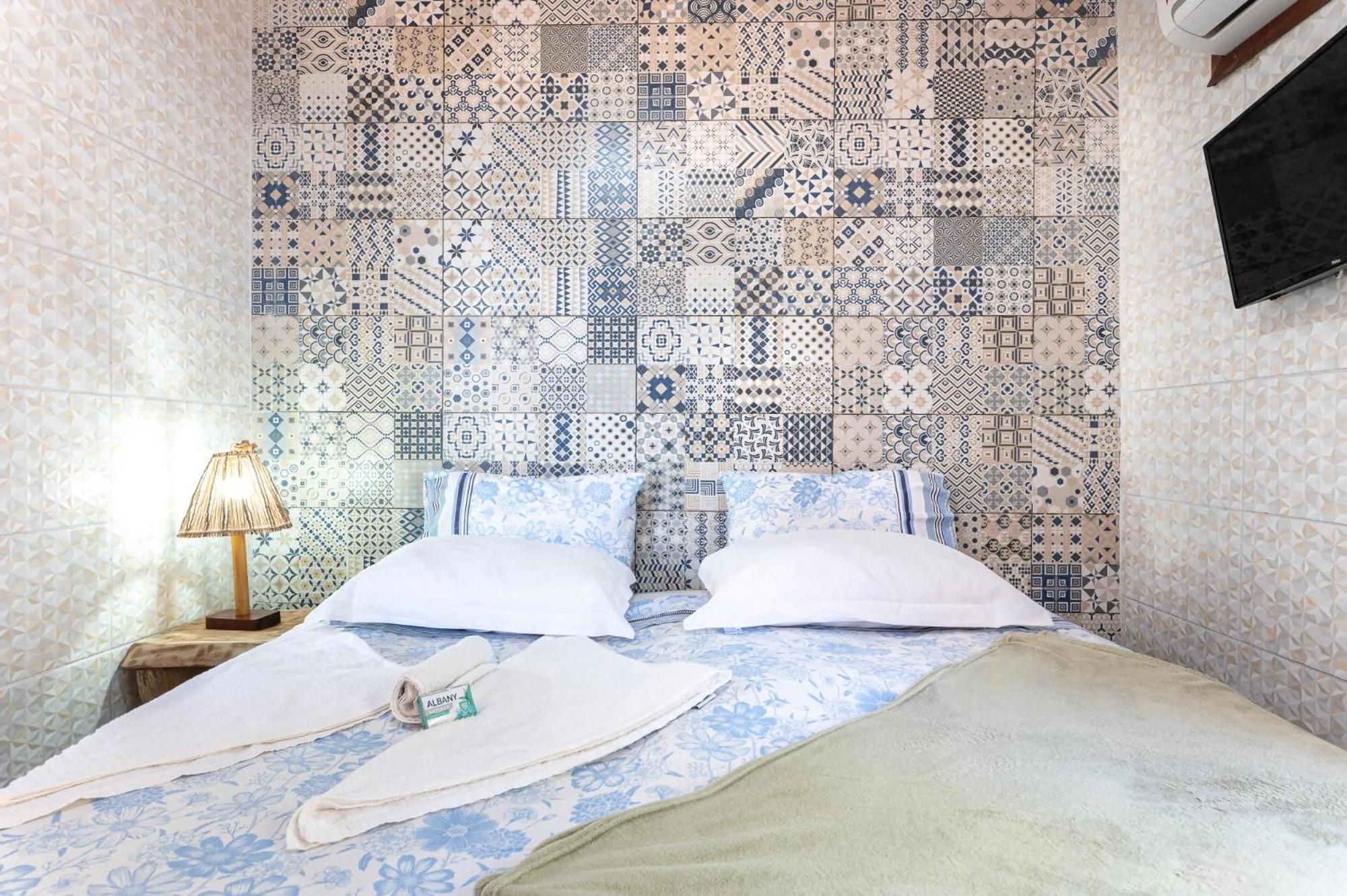 Bed in Pousada Flor de Olinda