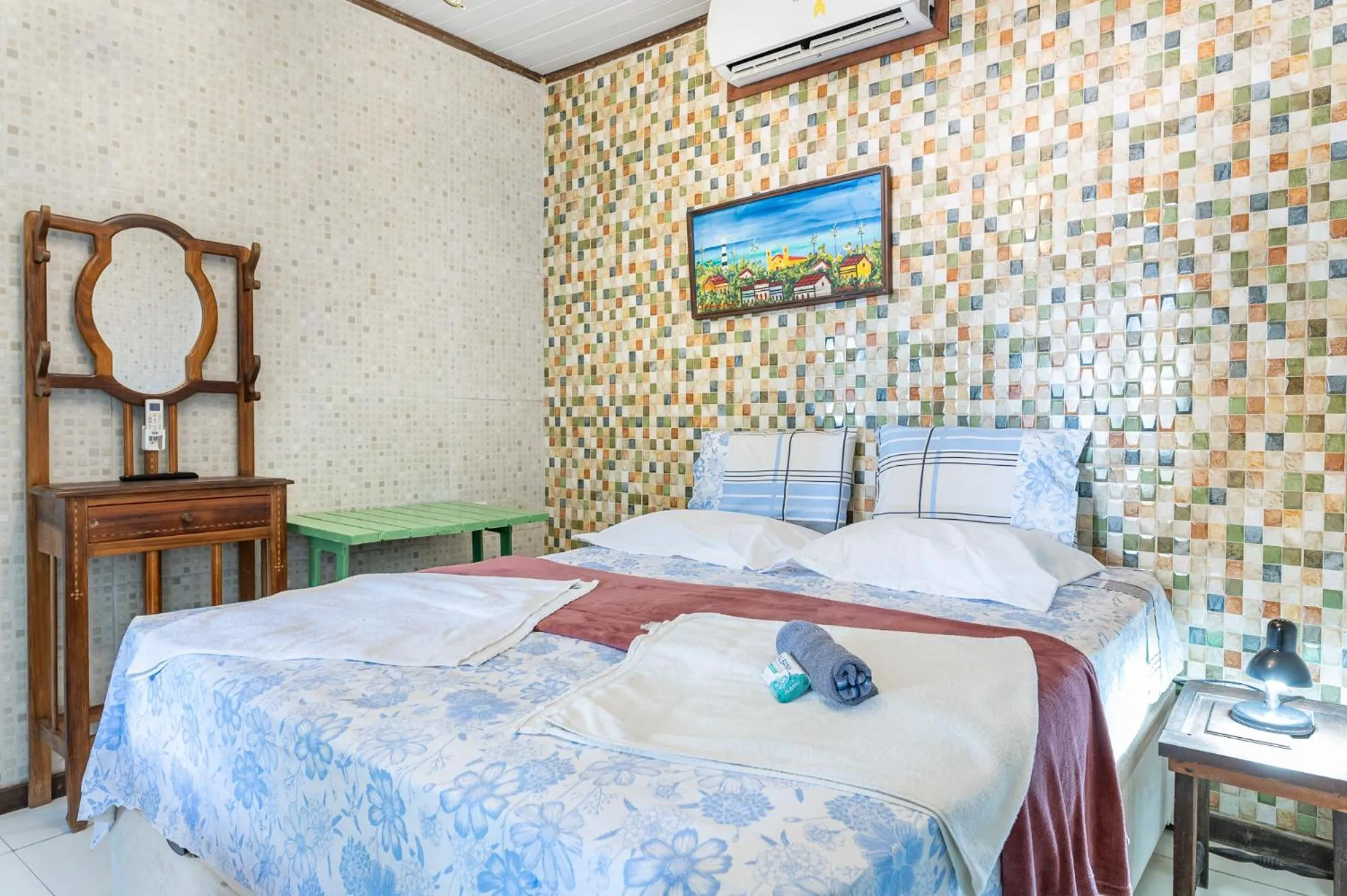 Bed in Pousada Flor de Olinda