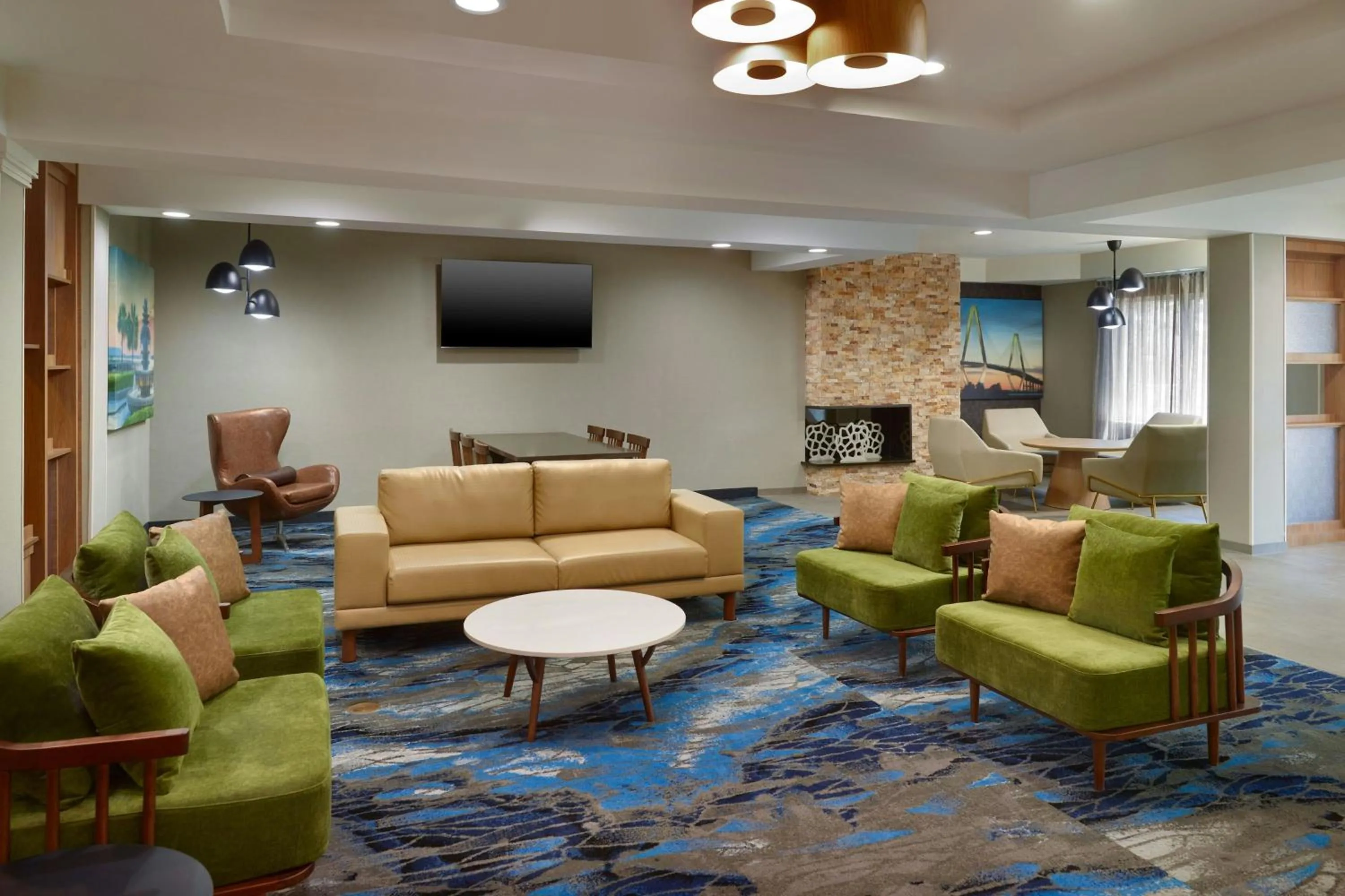 Lobby or reception in Fairfield Inn and Suites Charleston North/University Area