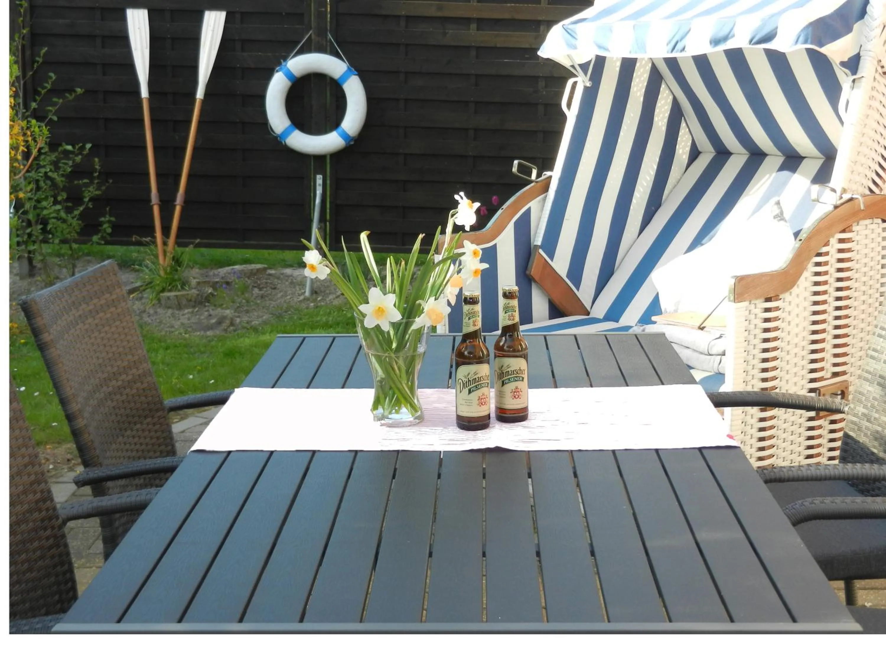 Patio in Ferienhaus Nordseejuwel