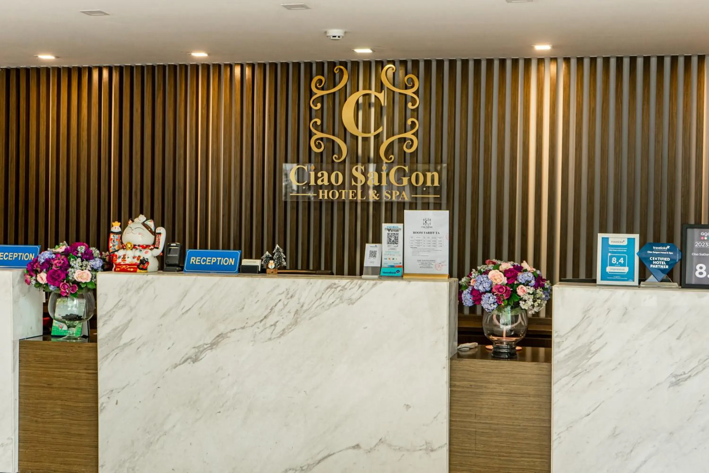 Lobby or reception in Ciao SaiGon Hotel & Spa Lobby or reception in Ciao SaiGon Hotel & Spa