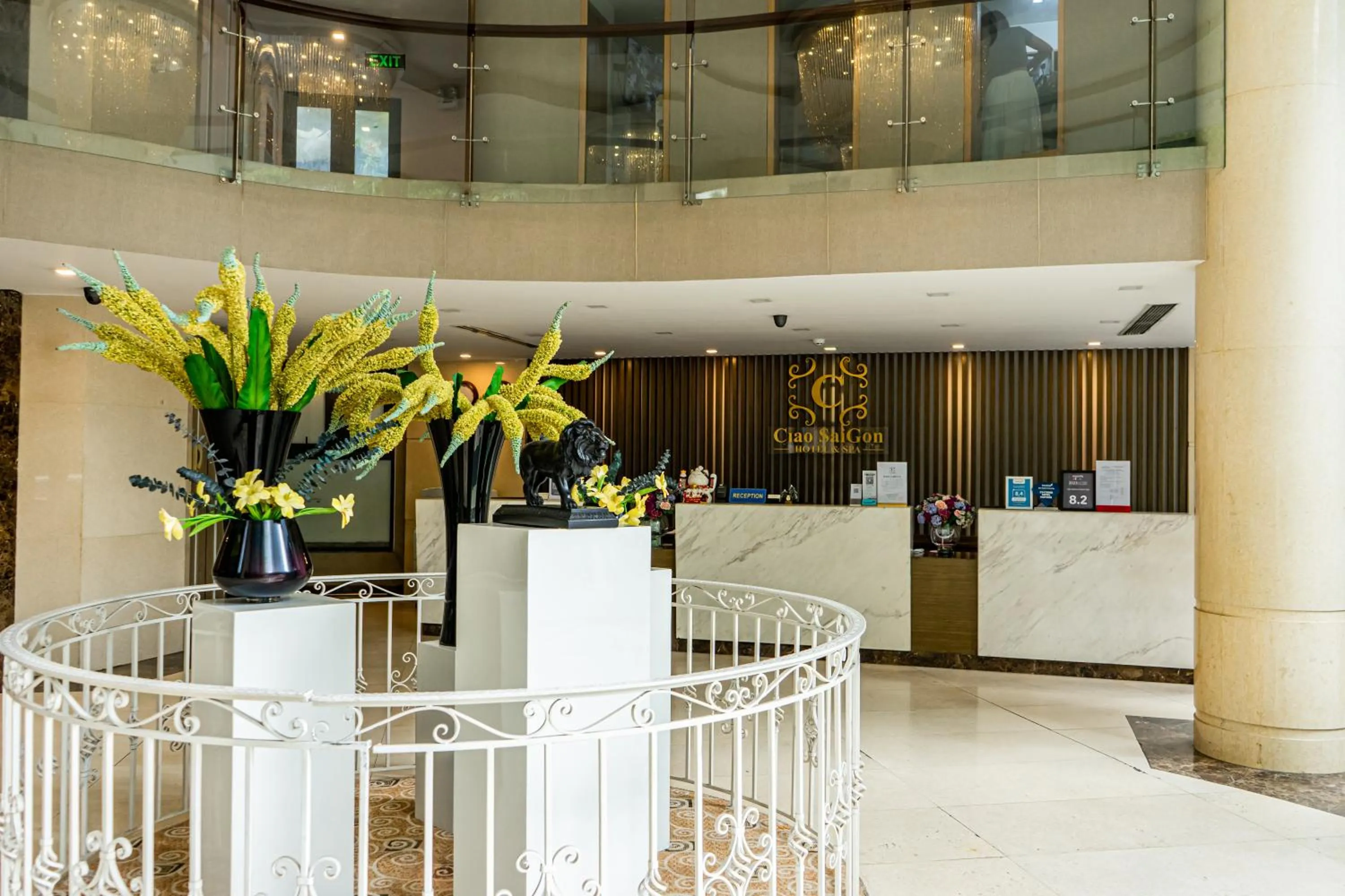 Lobby or reception in Ciao SaiGon Hotel & Spa
