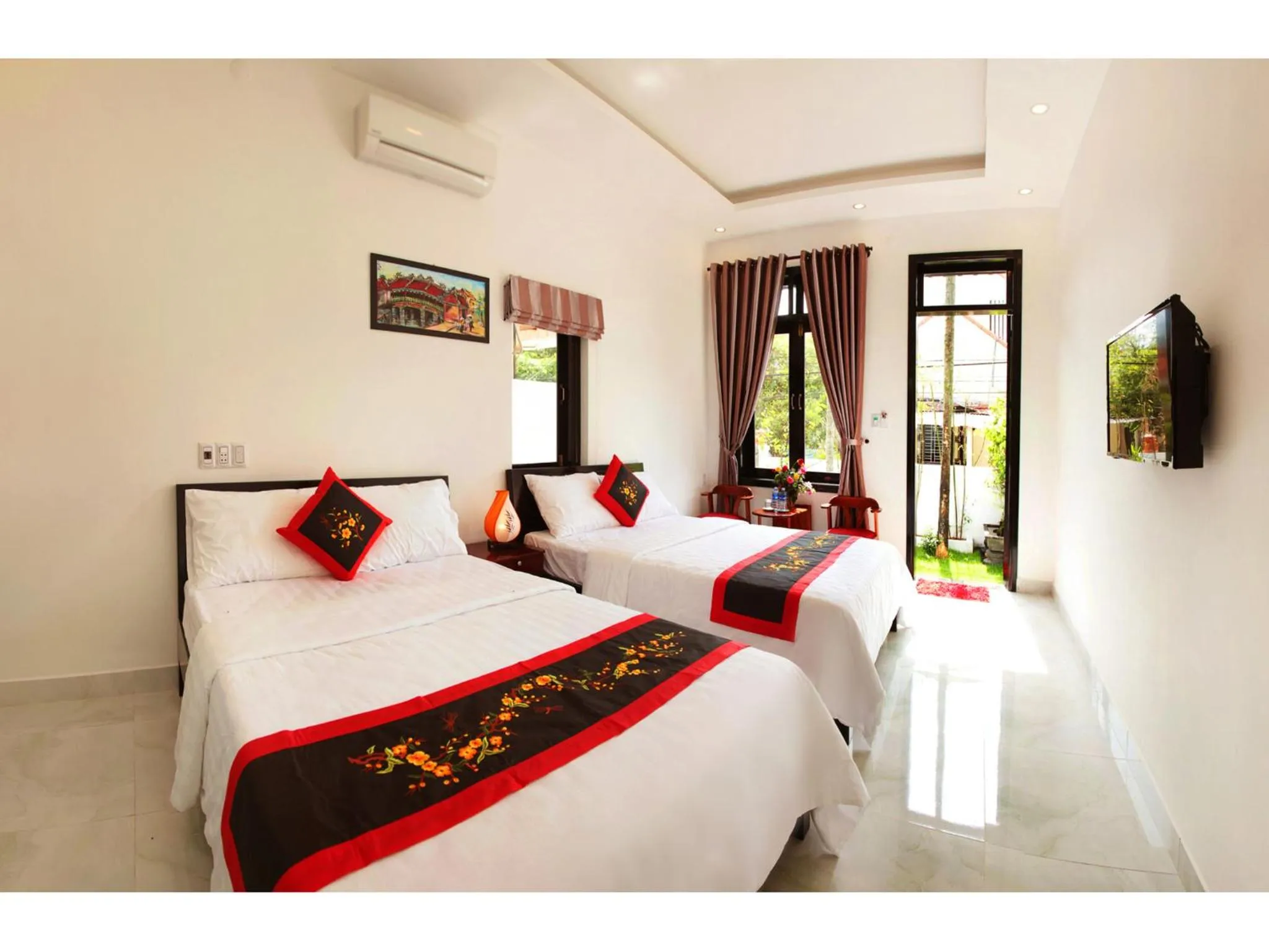 Decorative detail, Bed in Sunny Garden Homestay