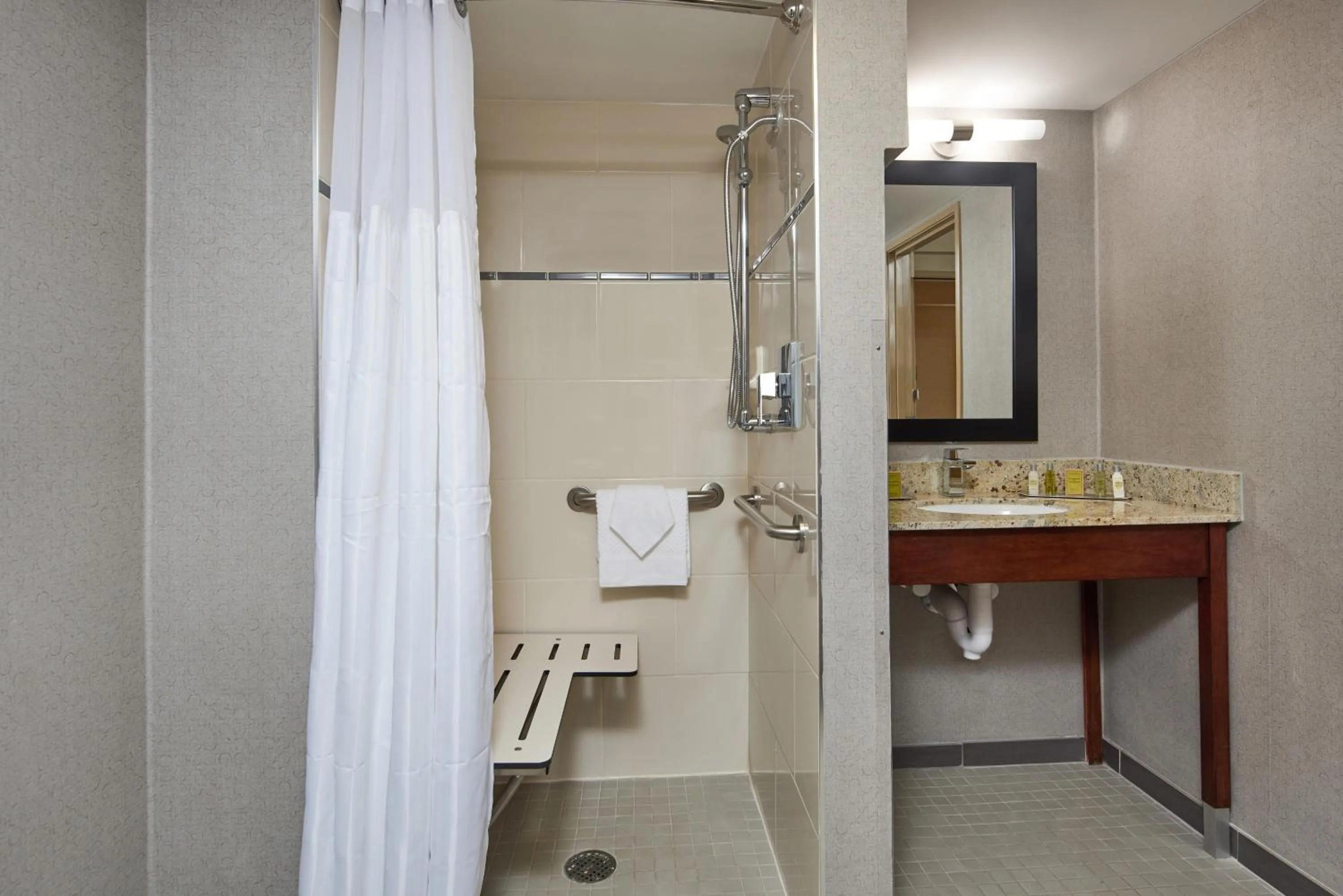 Shower in Doubletree By Hilton Raleigh Crabtree Valley