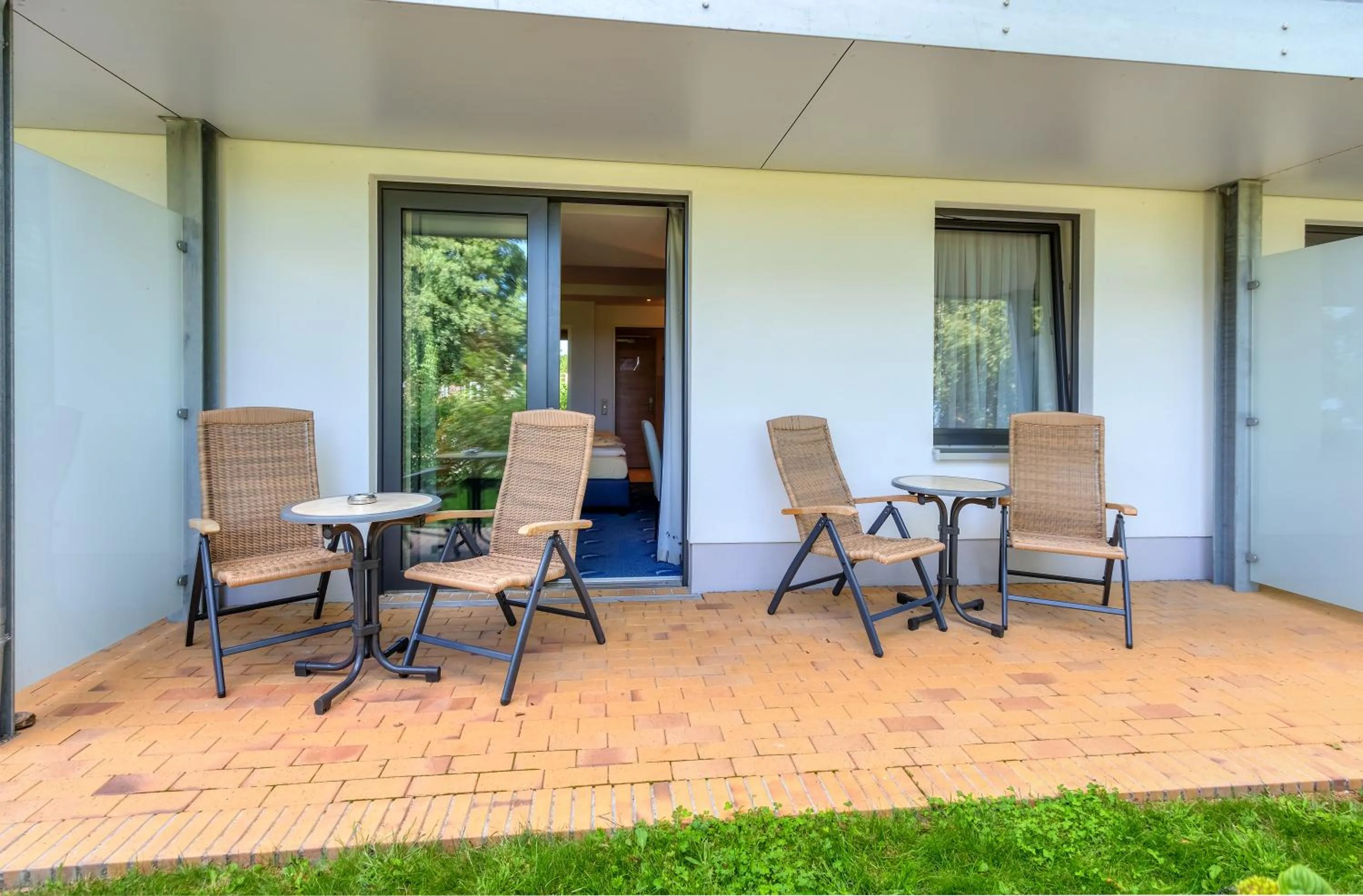 Balcony/Terrace in Familien Wellness Hotel Seeklause mit großem Abenteuerspielplatz "Piraten-Insel-Usedom" Kinder immer All-Inklusive & Getränke ganztags inklusive