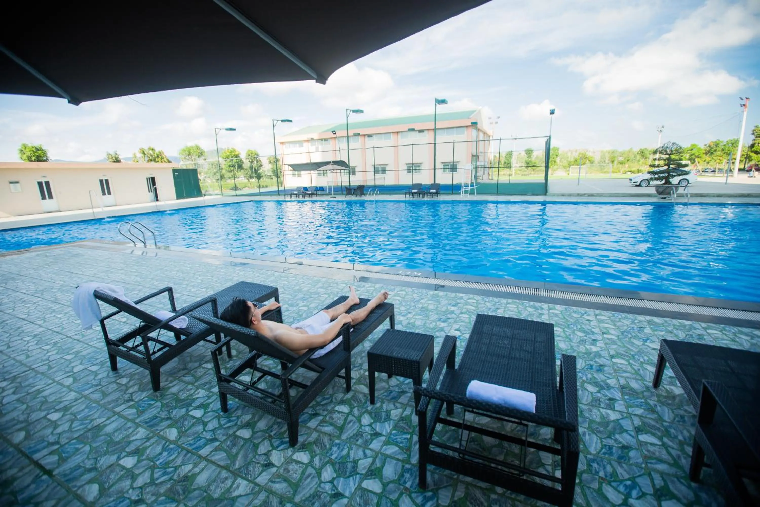 Swimming pool in Muong Thanh Grand Hoang Mai - Nghe An