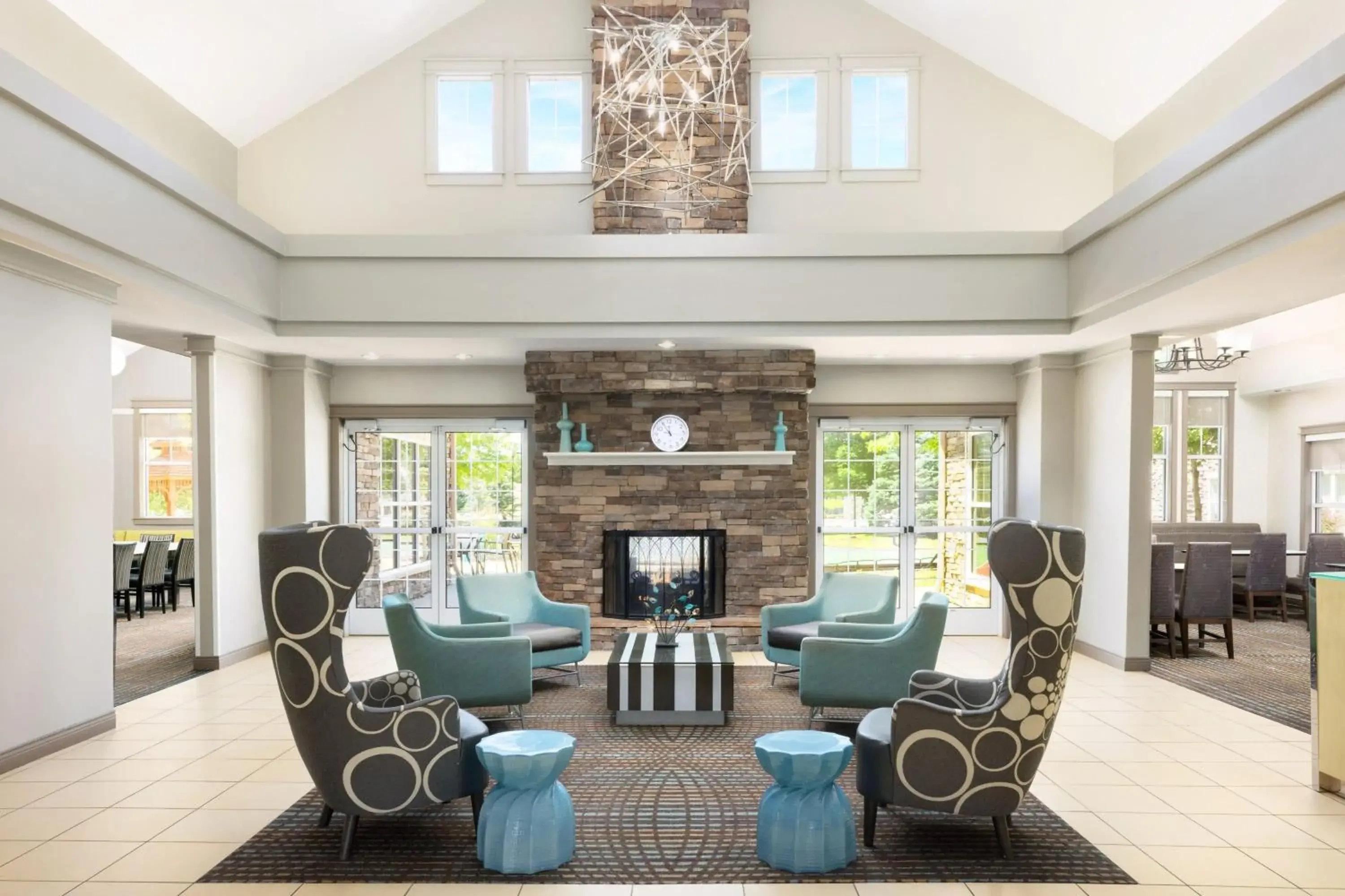 Lobby or reception in Residence Inn Des Moines West at Jordan Creek Town Center Lobby or reception in Residence Inn Des Moines West at Jordan Creek Town Center