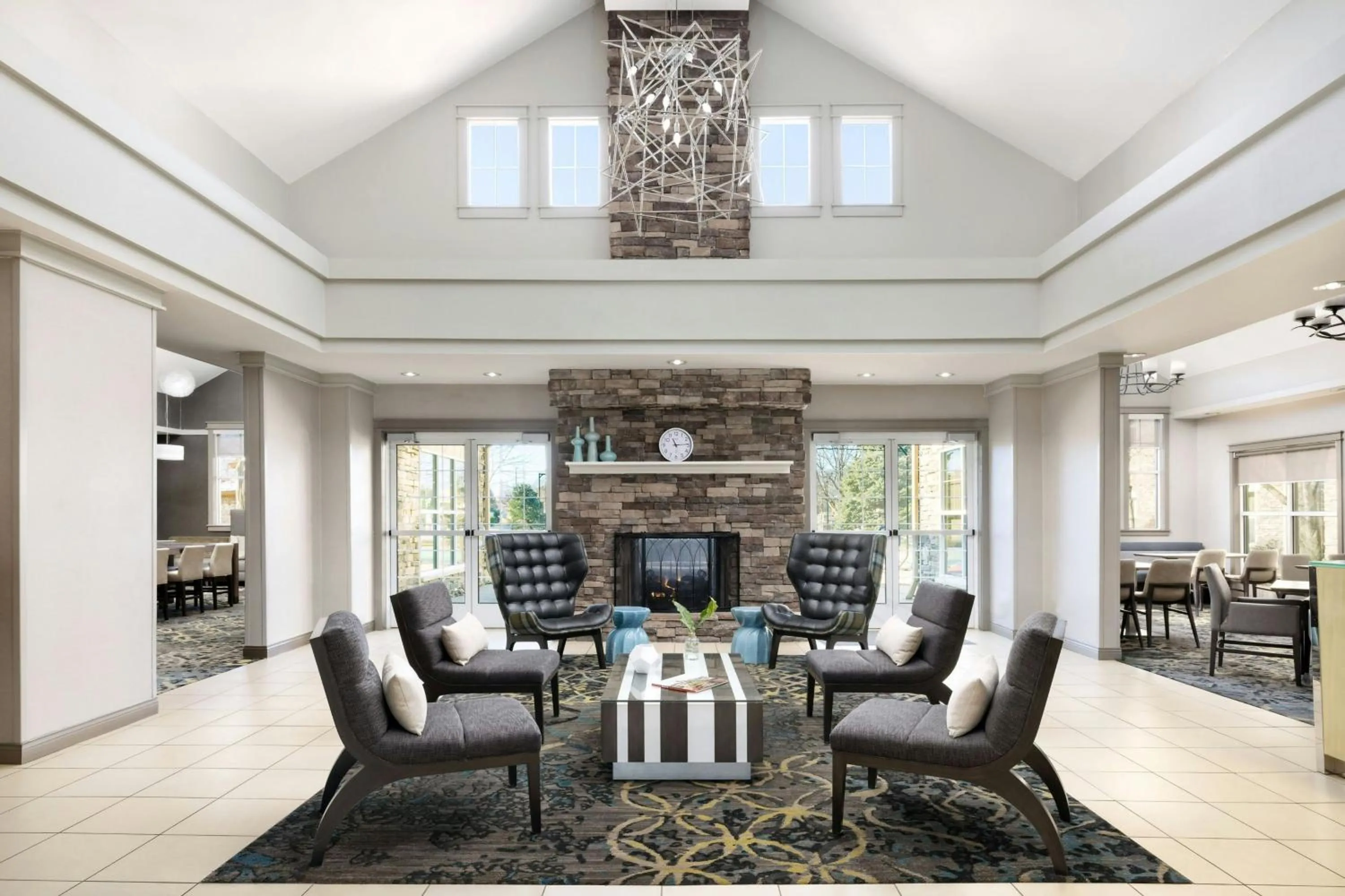 Lobby or reception in Residence Inn Des Moines West at Jordan Creek Town Center