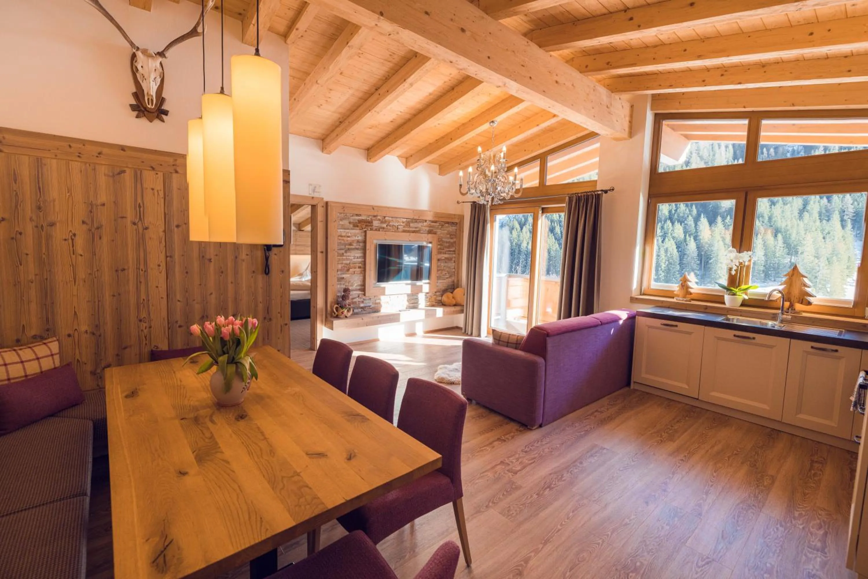 Living room in Alpinhotel Berghaus spa