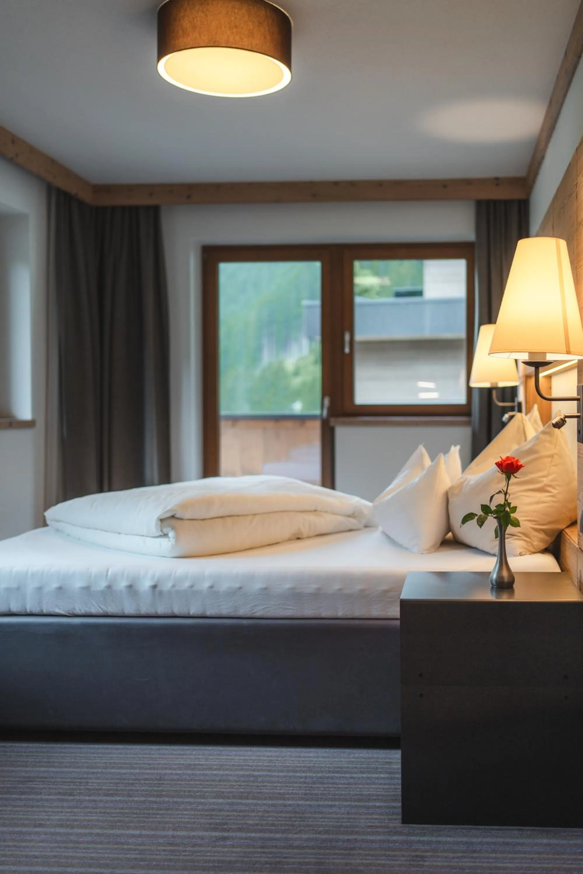 Bed in Alpinhotel Berghaus spa