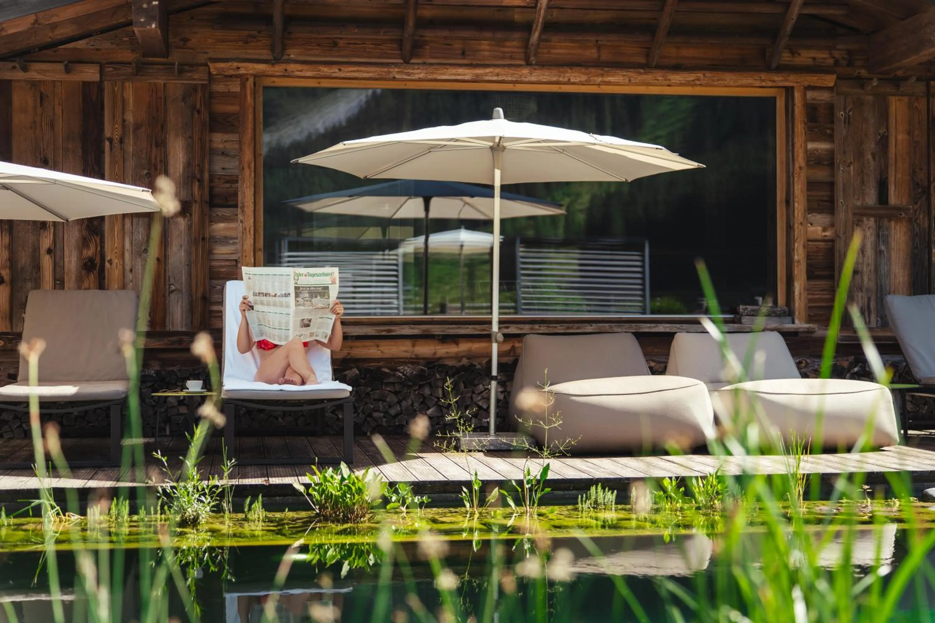 Swimming pool in Alpinhotel Berghaus spa