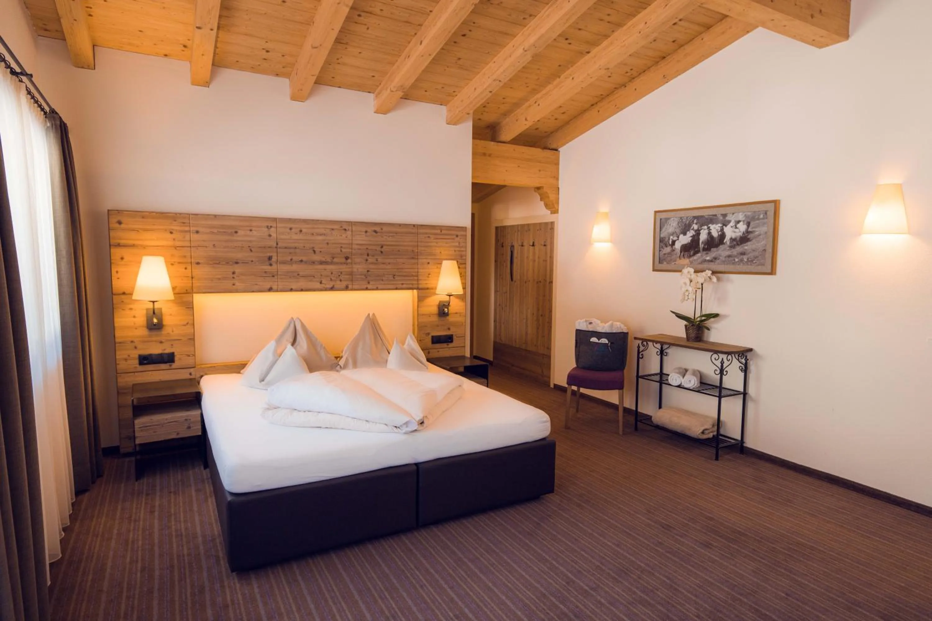 Bed in Alpinhotel Berghaus spa