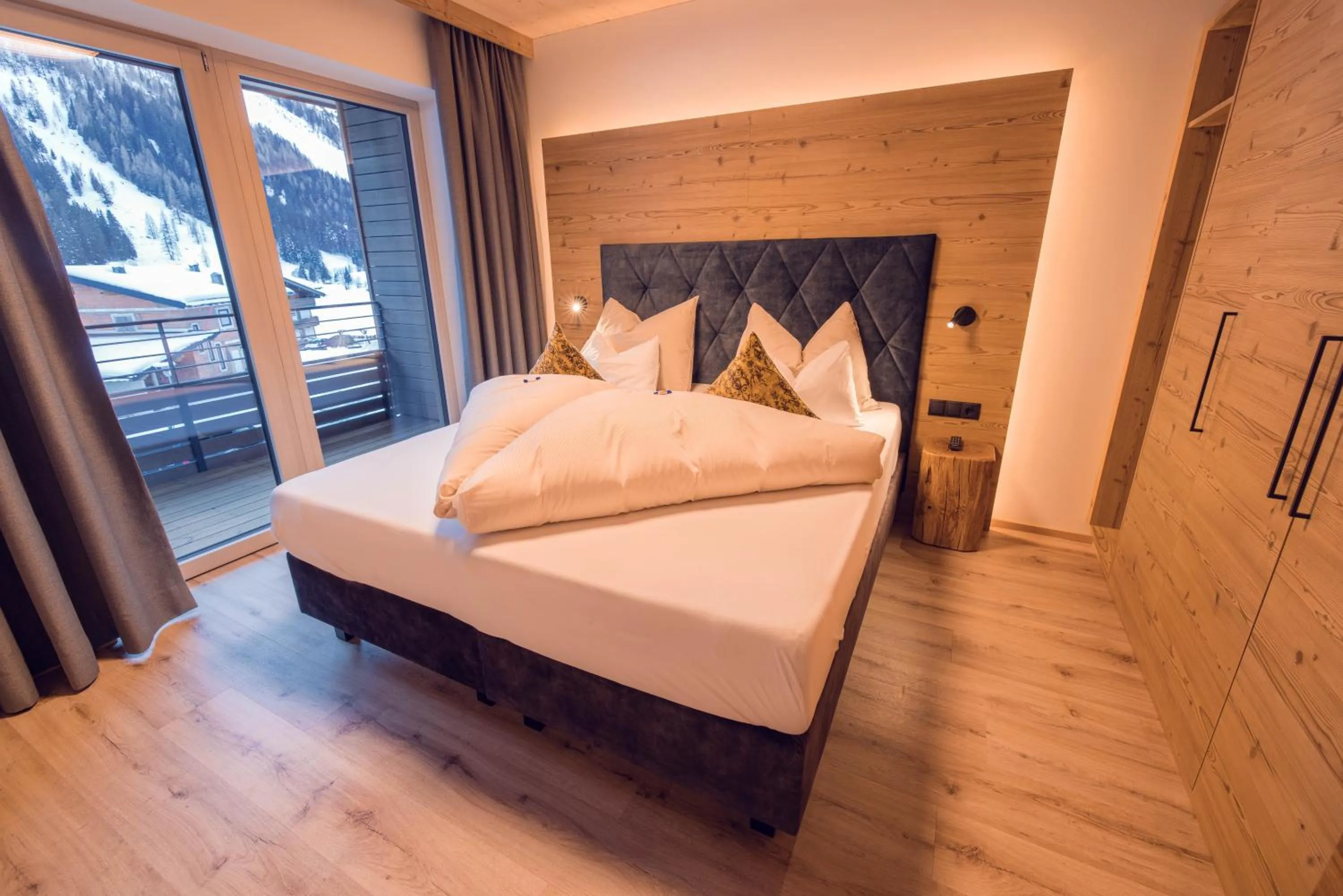 Bed in Alpinhotel Berghaus spa