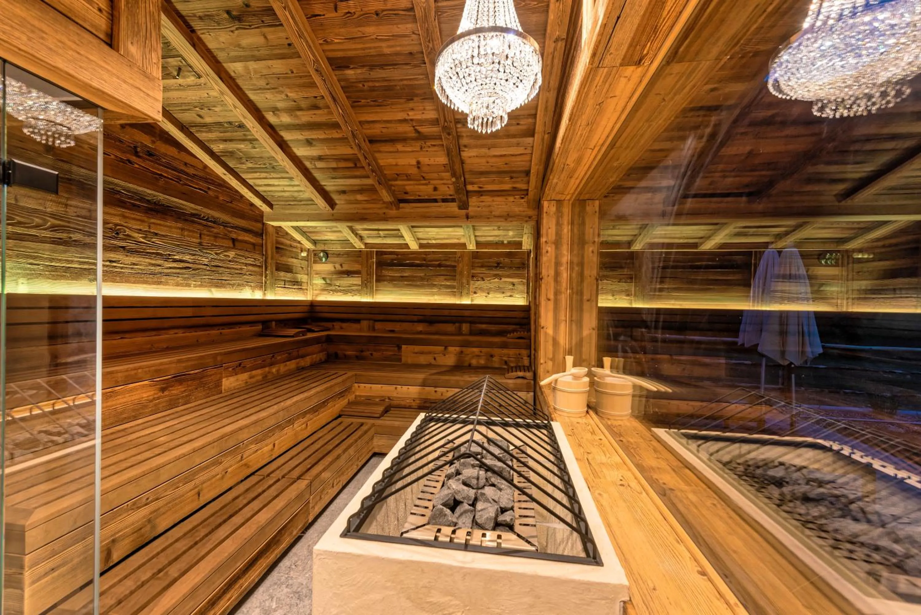 Sauna in Alpinhotel Berghaus spa