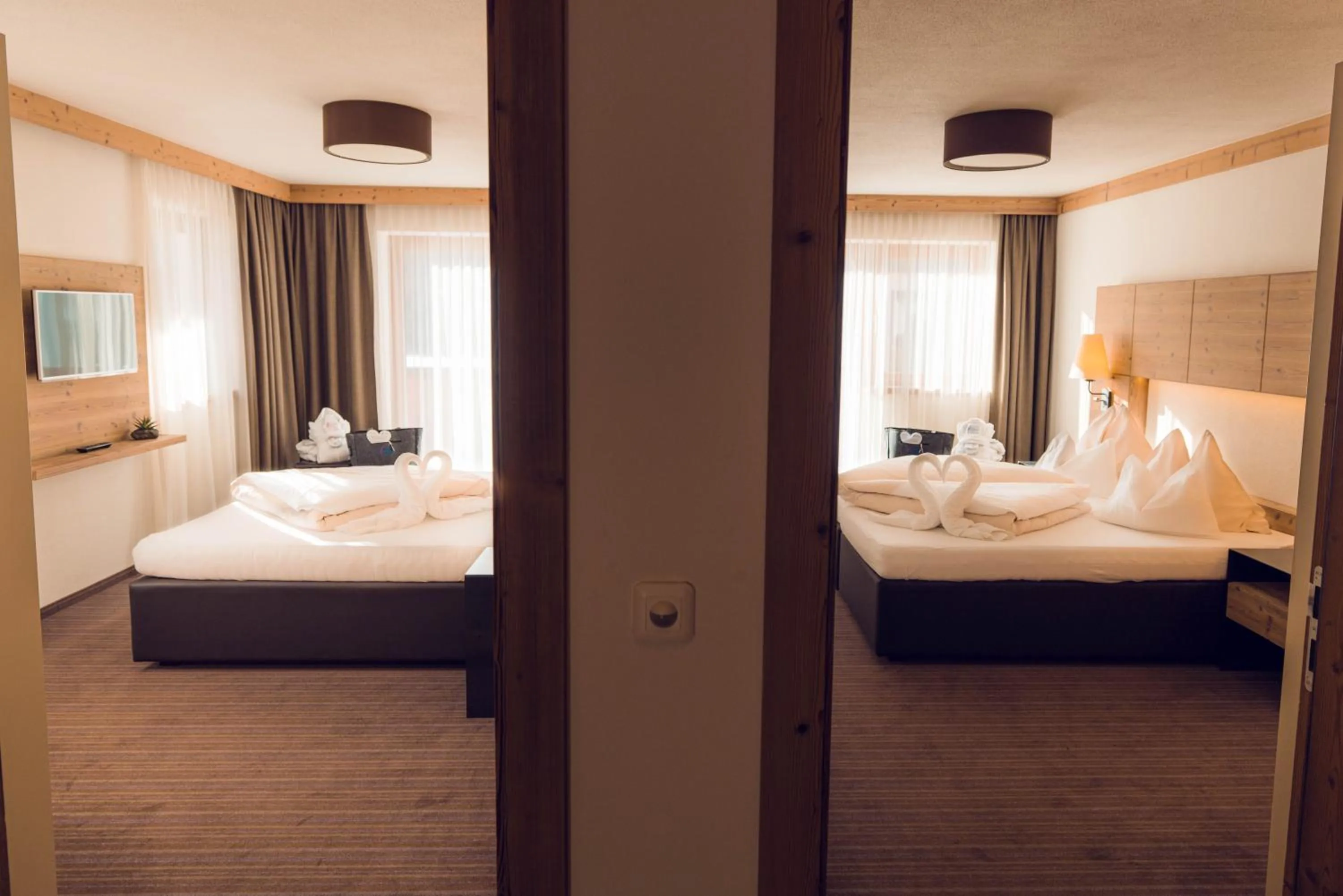 Bed in Alpinhotel Berghaus spa