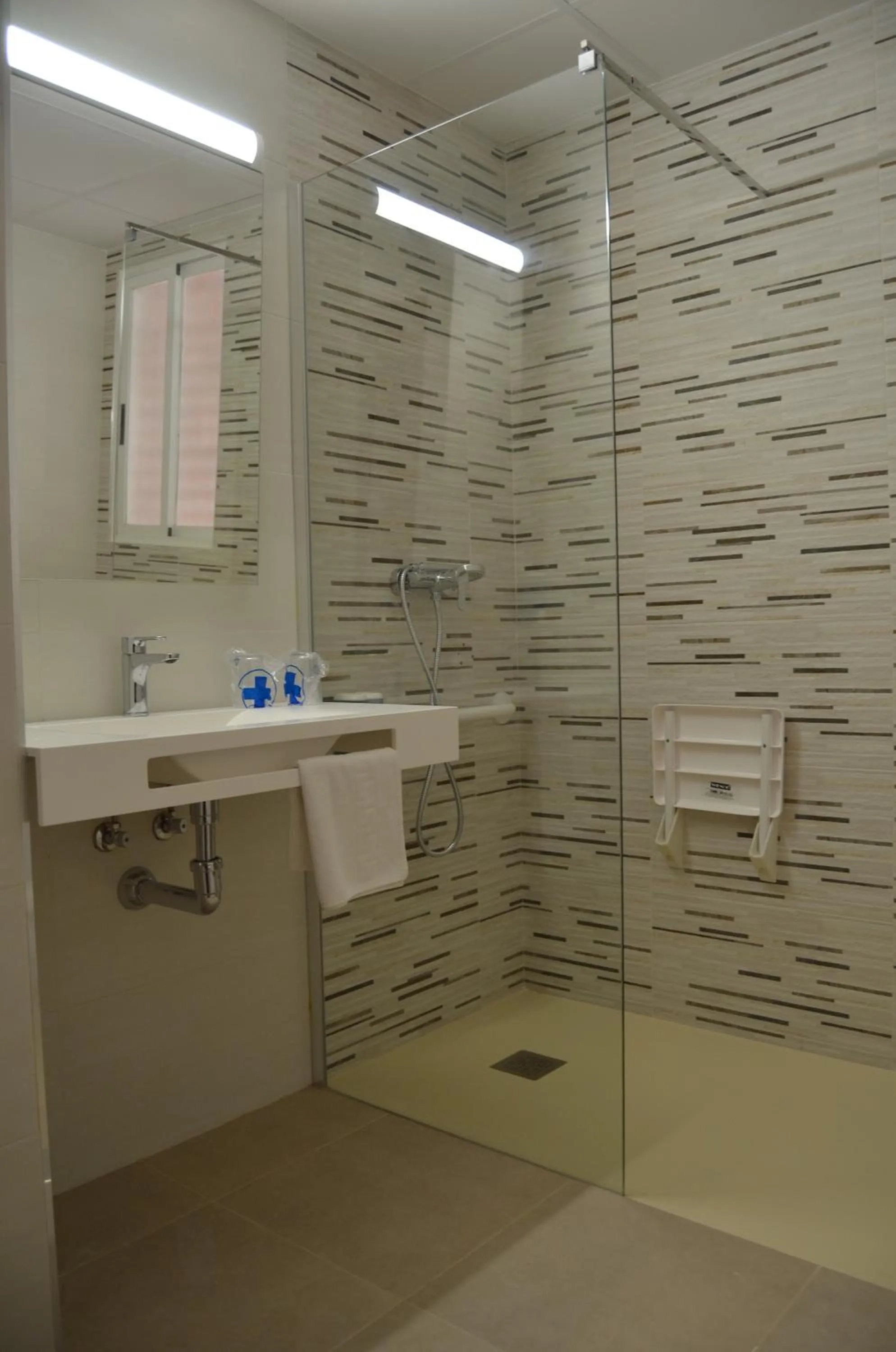 Shower in Hotel Alone