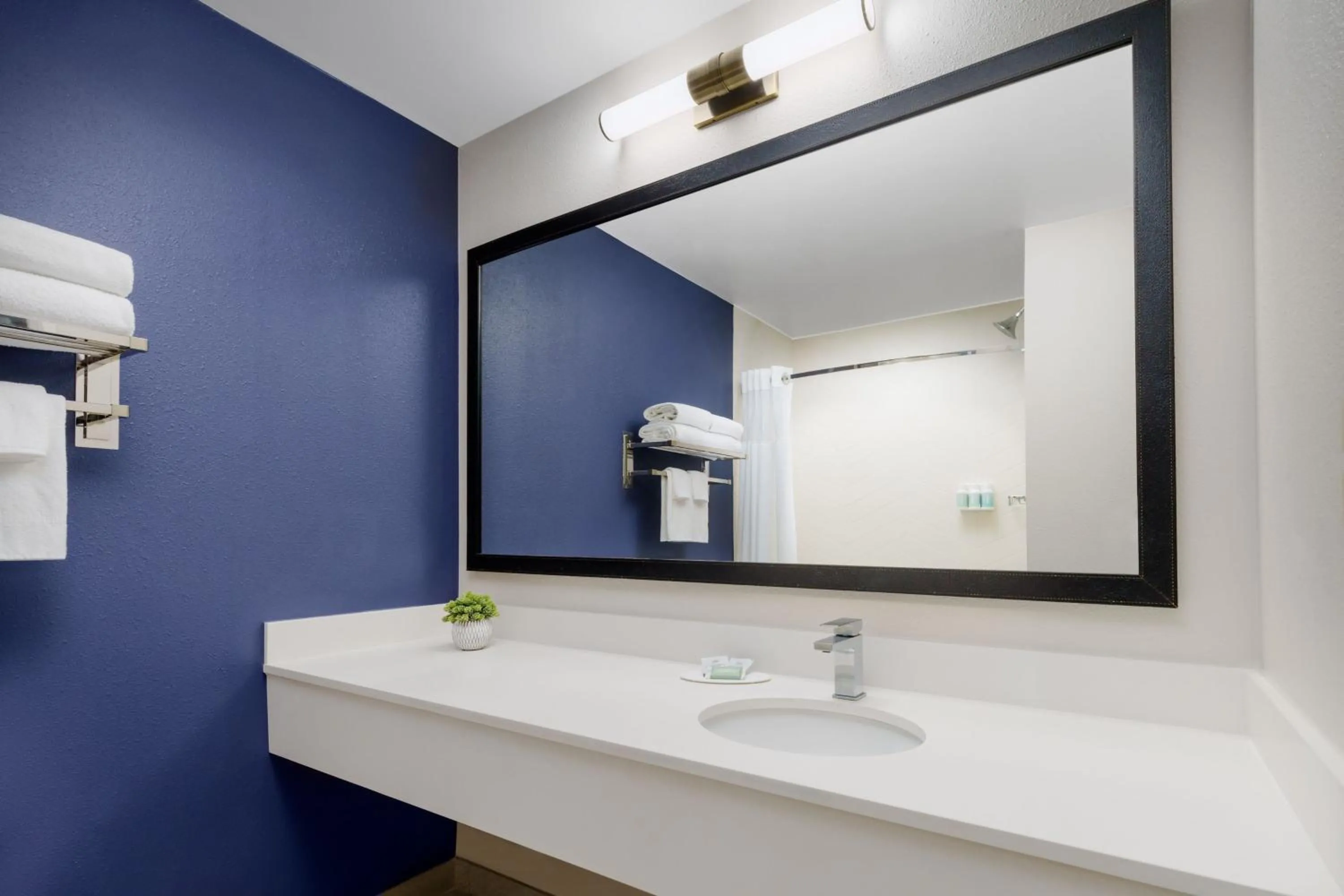 Bathroom in Fairfield Inn and Suites by Marriott Houston The Woodlands