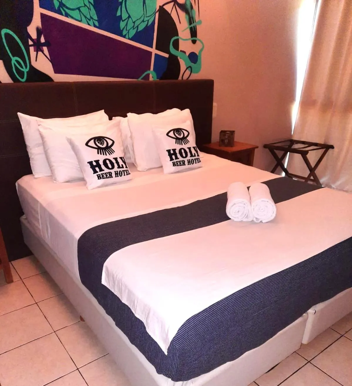 Bed in Beer Hotel Iguazú