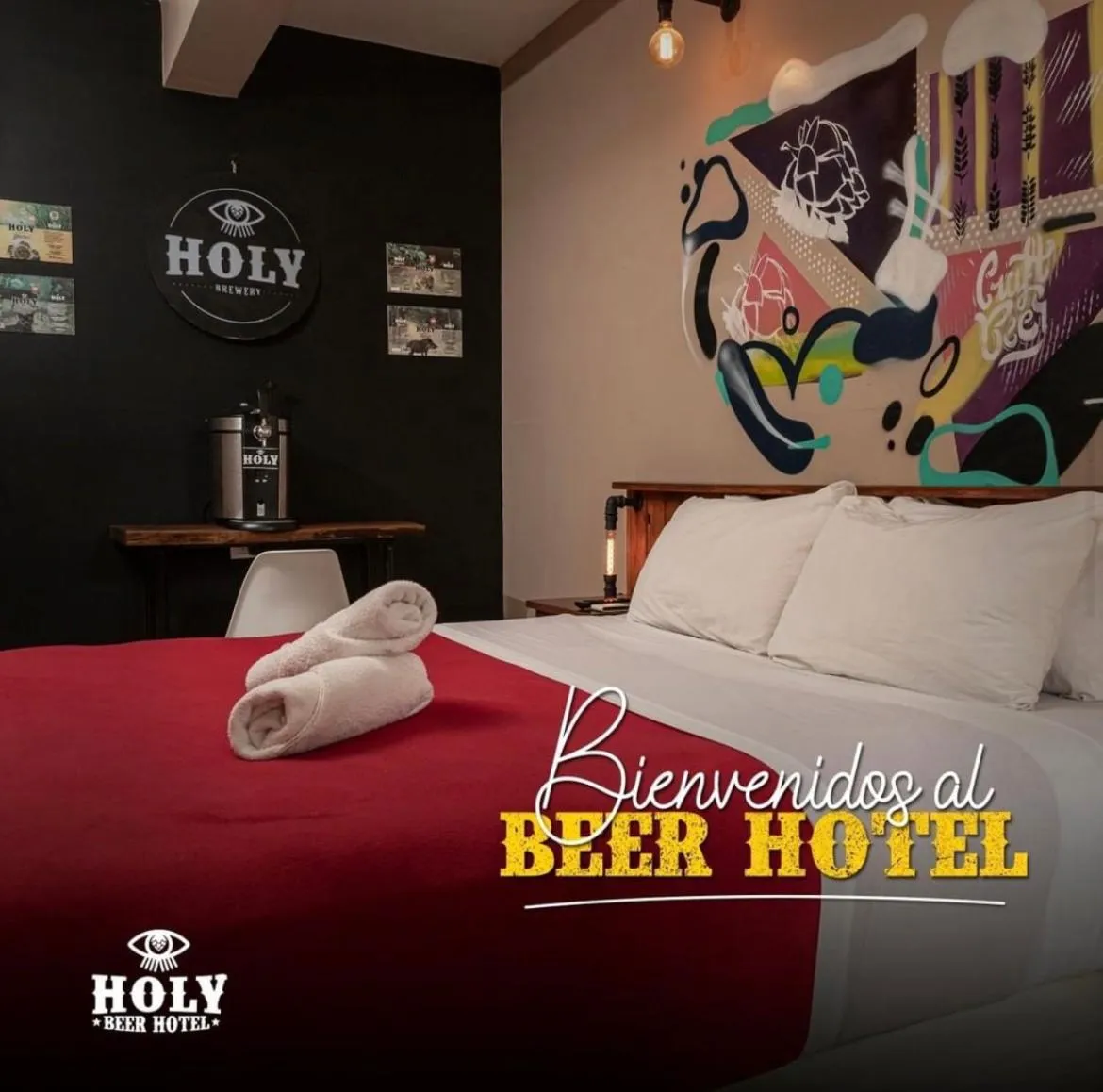 Bedroom, Bed in Beer Hotel Iguazú