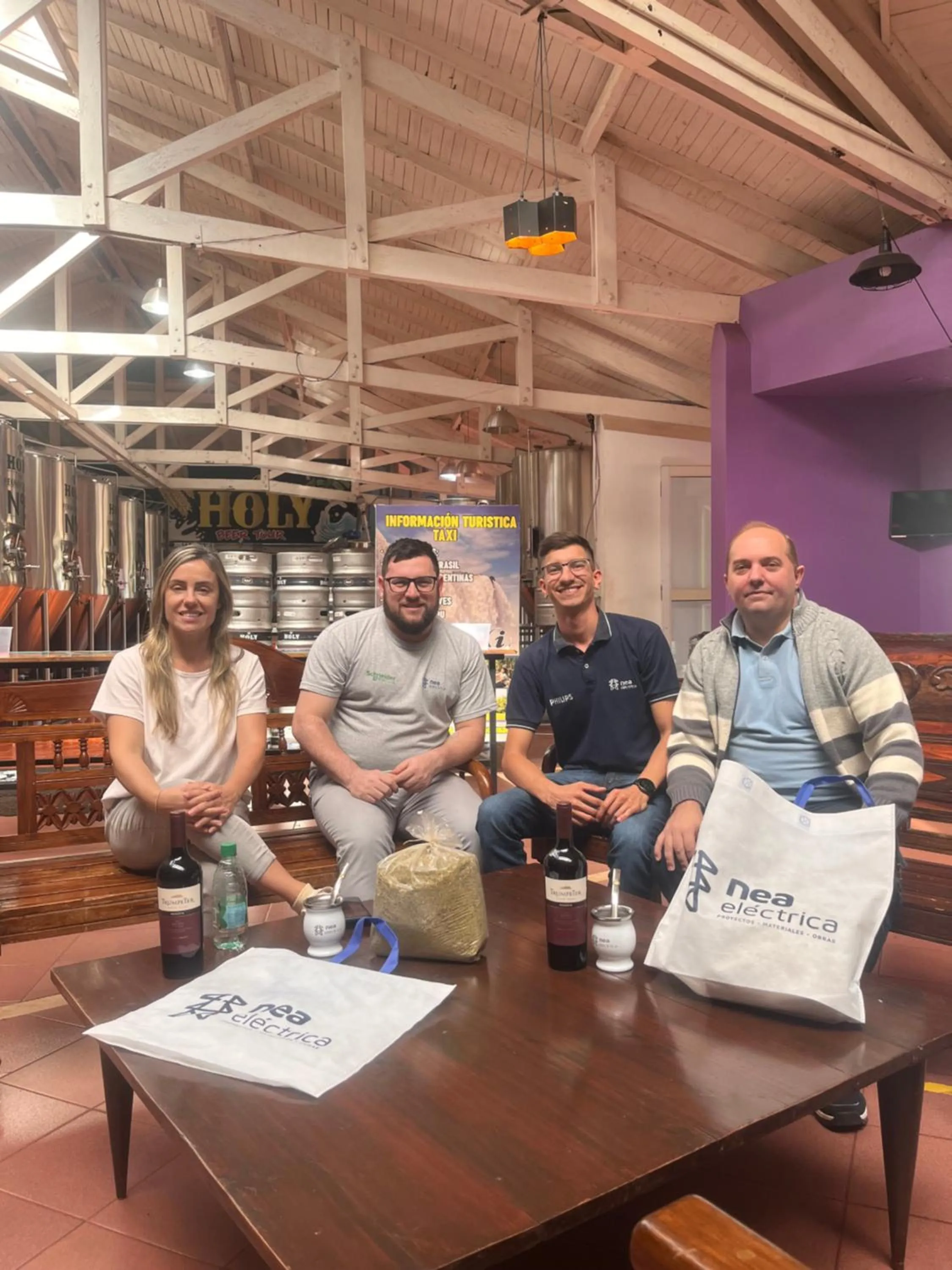 Seating area in Beer Hotel Iguazú