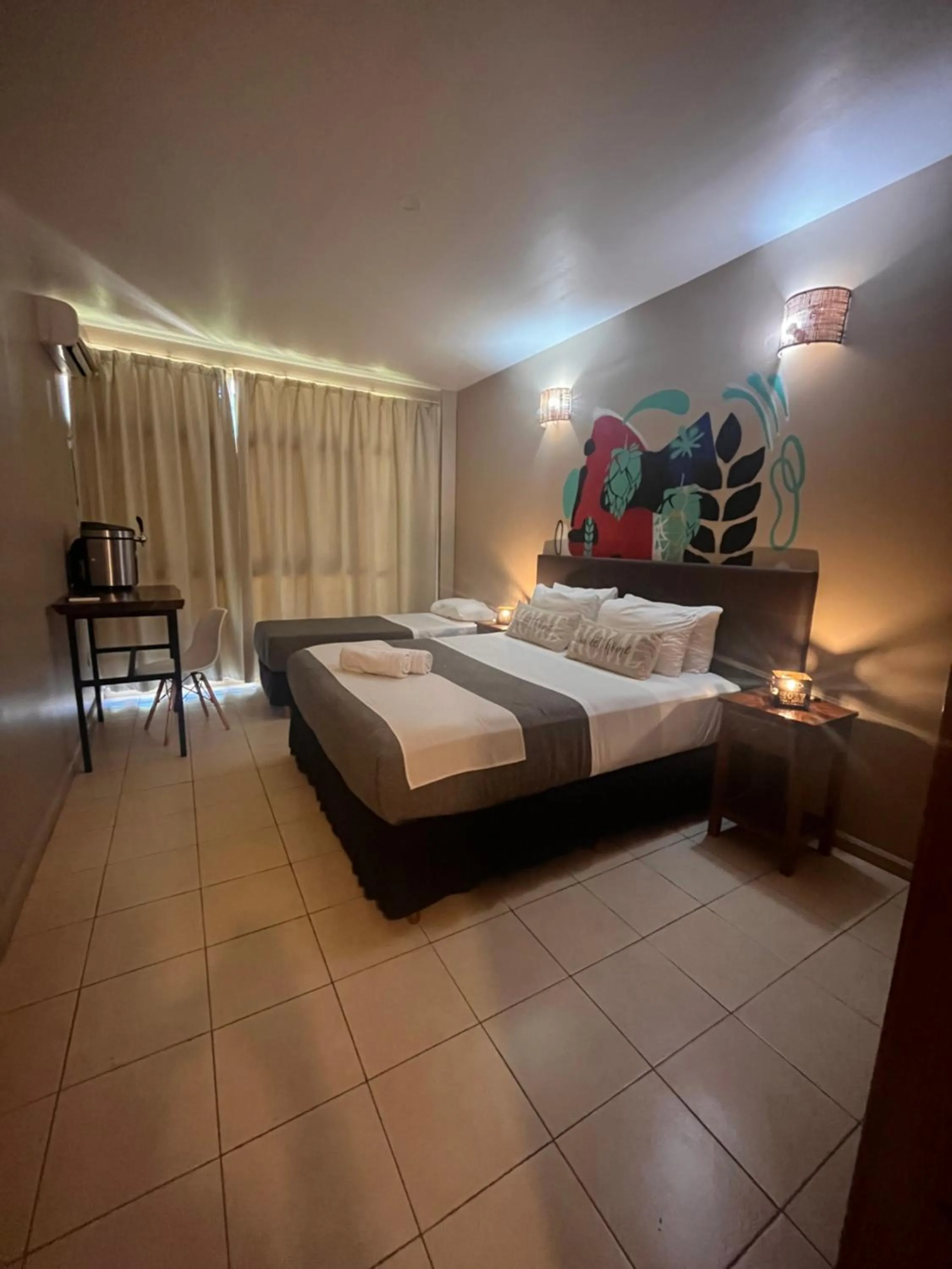 Bed in Beer Hotel Iguazú