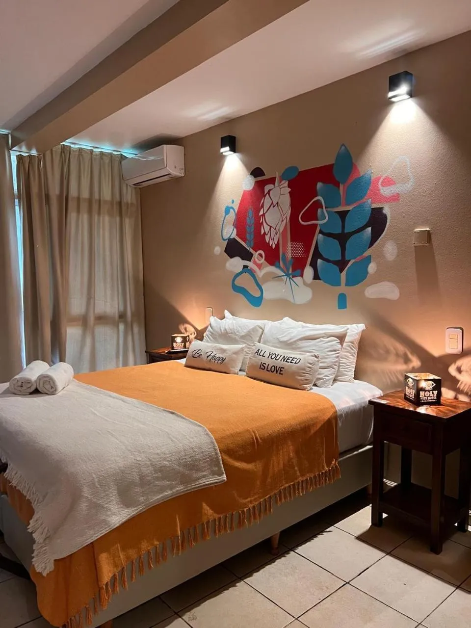 Bed in Beer Hotel Iguazú