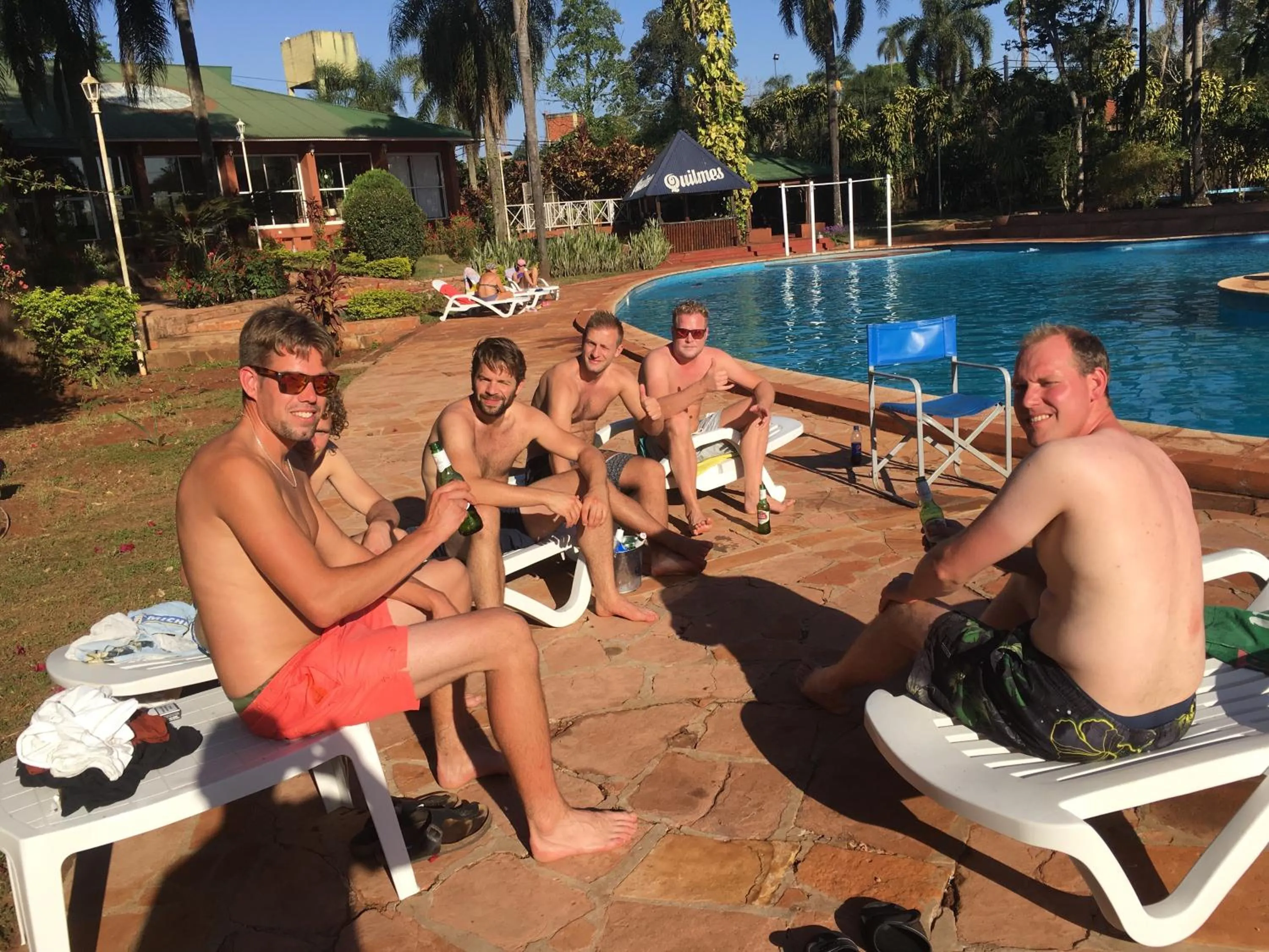 Swimming pool in Beer Hotel Iguazú