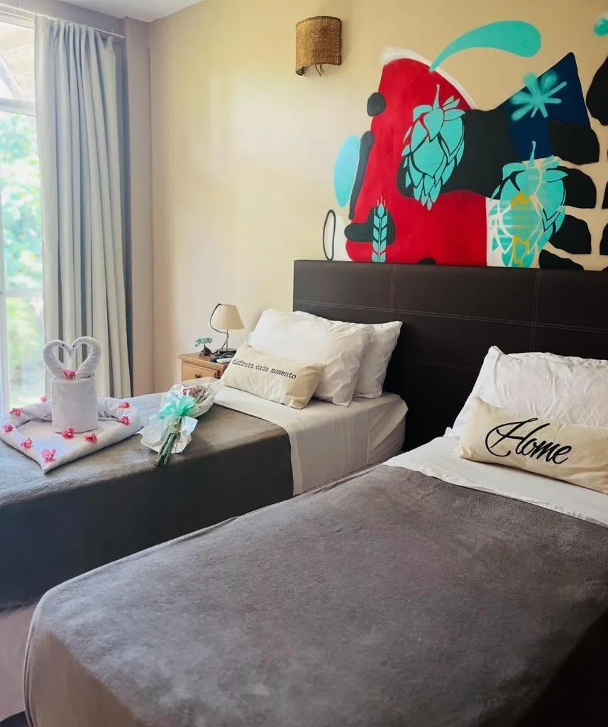 Bed in Beer Hotel Iguazú