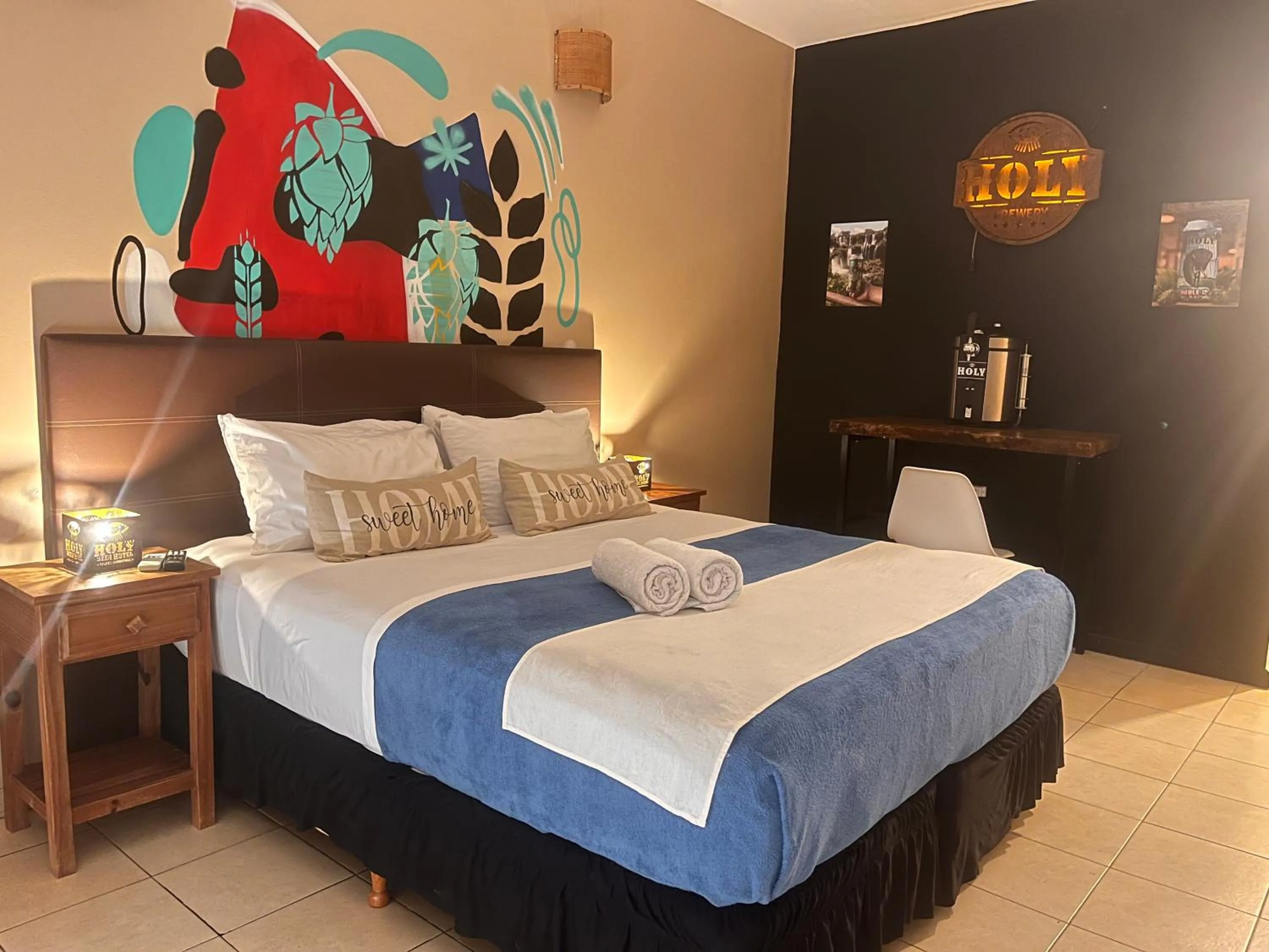 Bed in Beer Hotel Iguazú