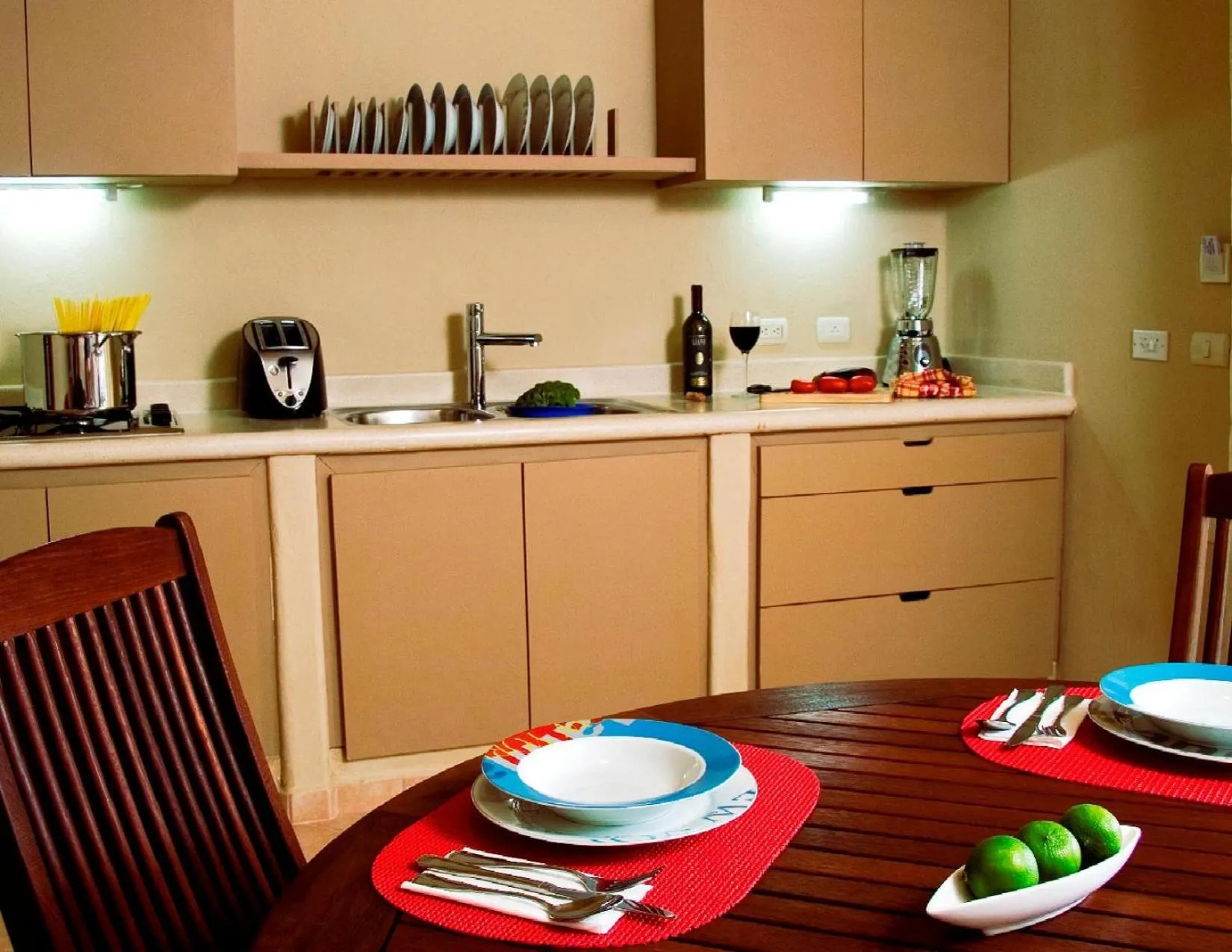 Kitchen or kitchenette in Hotel Alisei