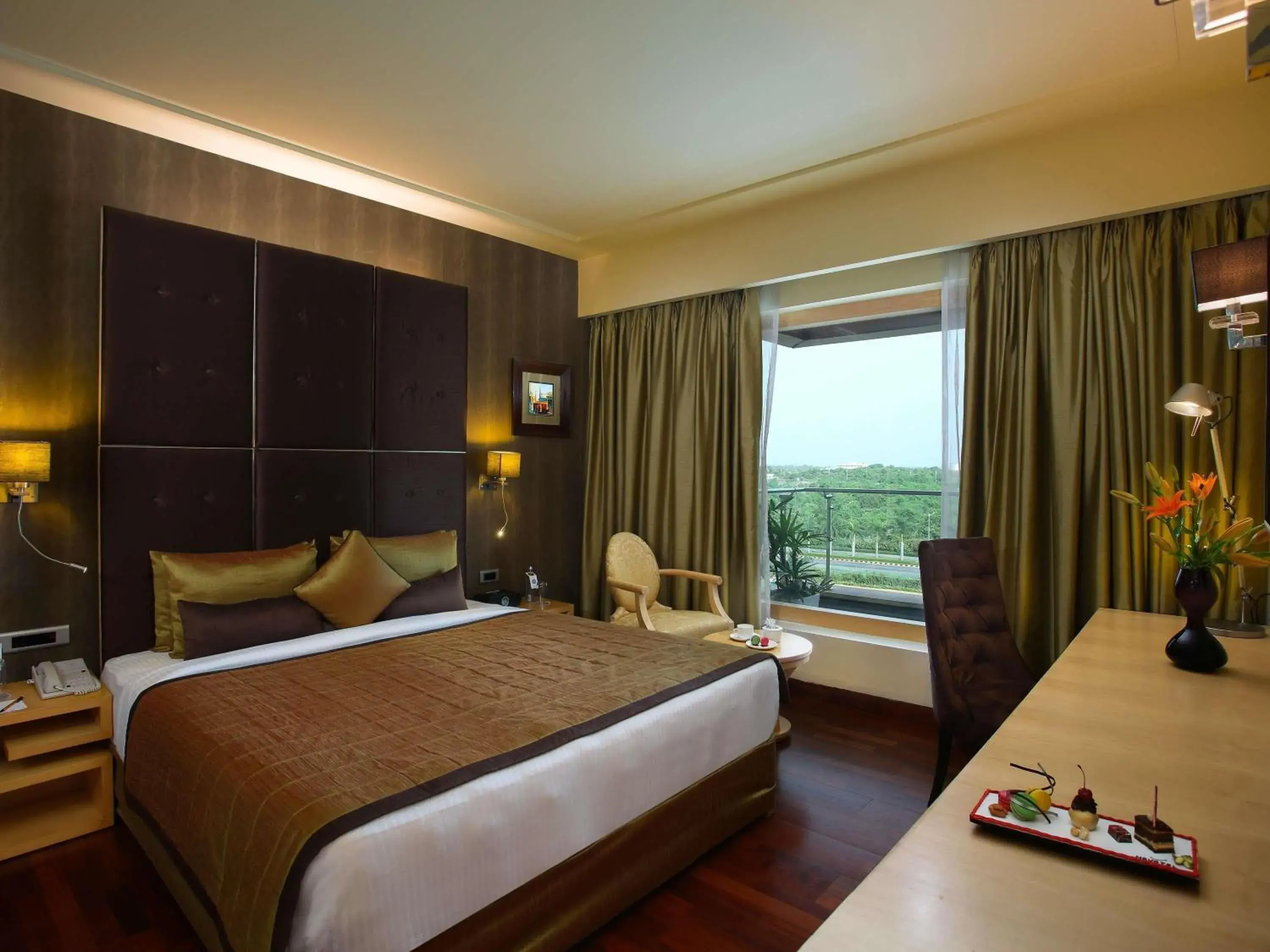 Deluxe Suite with Pool View, Balcony and Lounge Access - Happy Hours 6:30 PM to 8:30 PM in Novotel Hyderabad Airport Deluxe Suite with Pool View, Balcony and Lounge Access - Happy Hours 6:30 PM to 8:30 PM in Novotel Hyderabad Airport