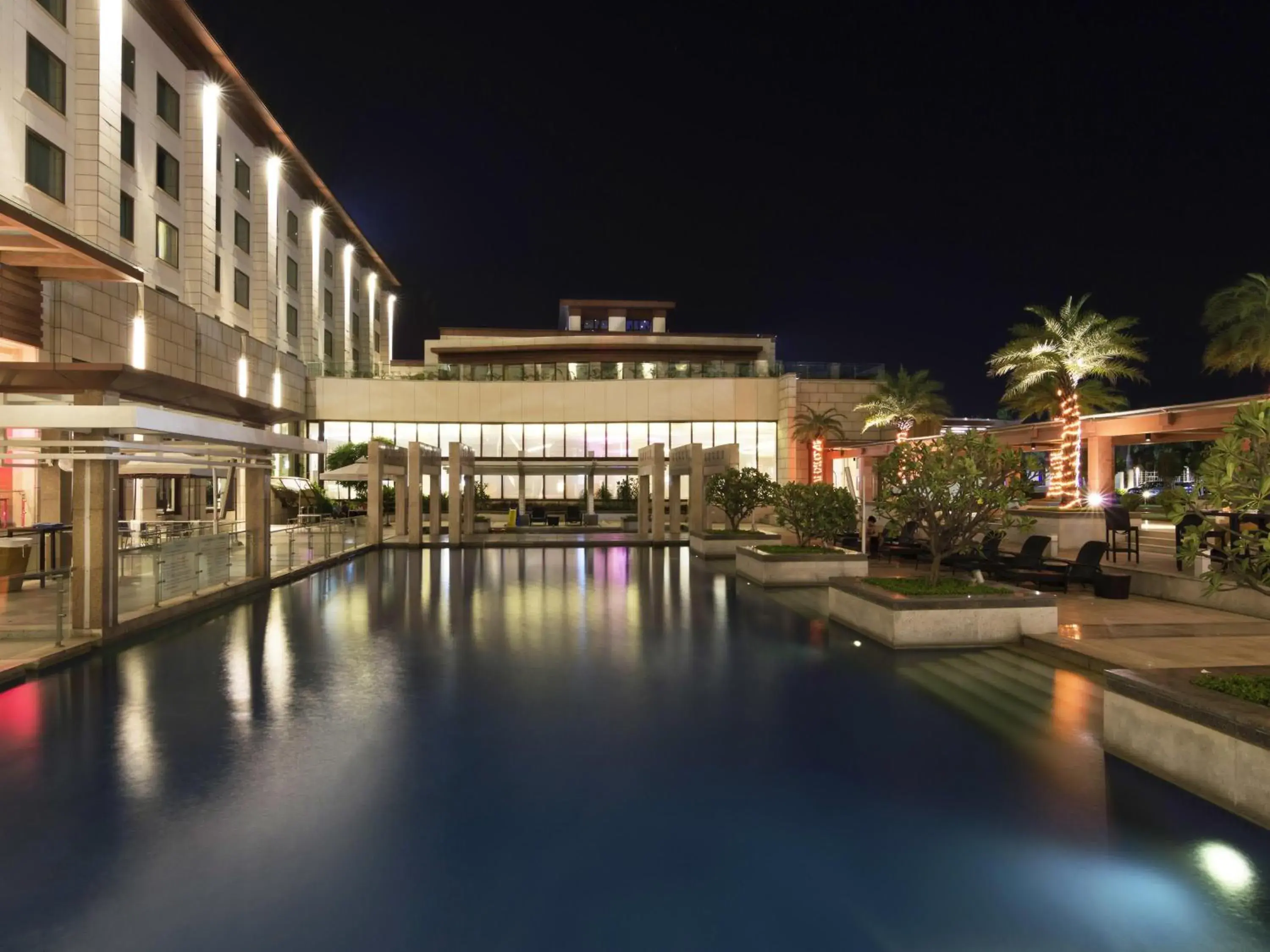 Superior King Bed with Pool View in Novotel Hyderabad Airport Superior King Bed with Pool View in Novotel Hyderabad Airport