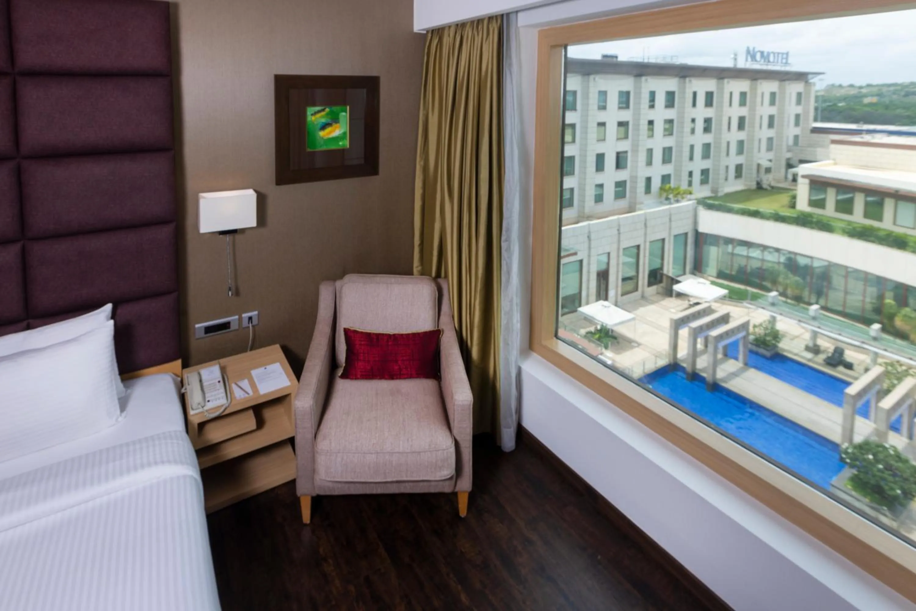 Bedroom in Novotel Hyderabad Airport
