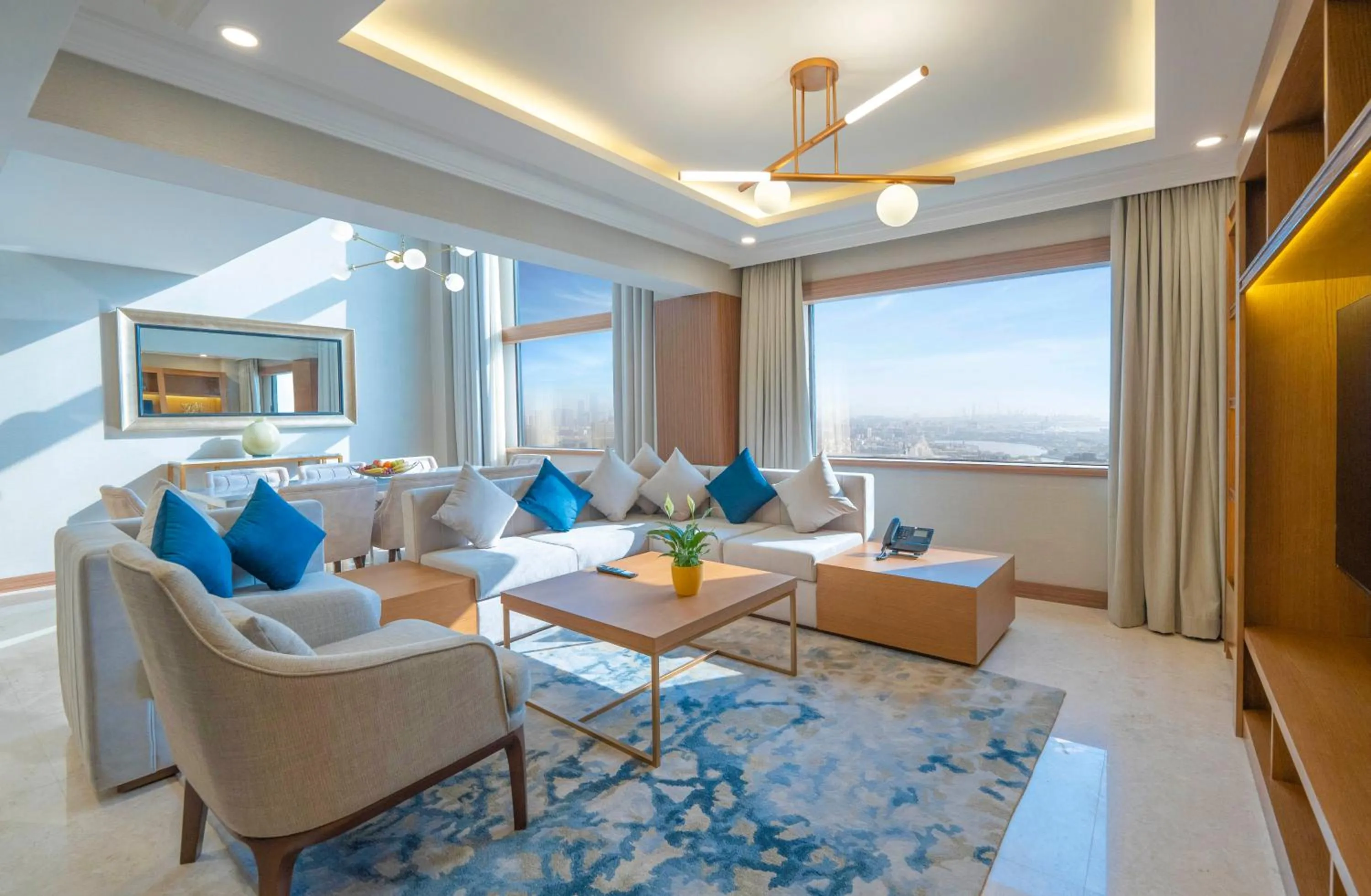 Living room in Hyatt Regency Galleria Residence Dubai